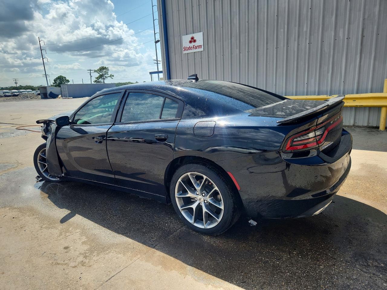 2022 Dodge Charger Sxt Black vin: 2C3CDXBG2NH202849