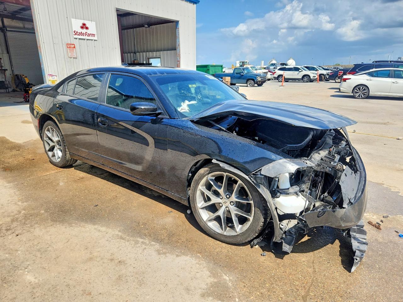 2022 Dodge Charger Sxt Black vin: 2C3CDXBG2NH202849