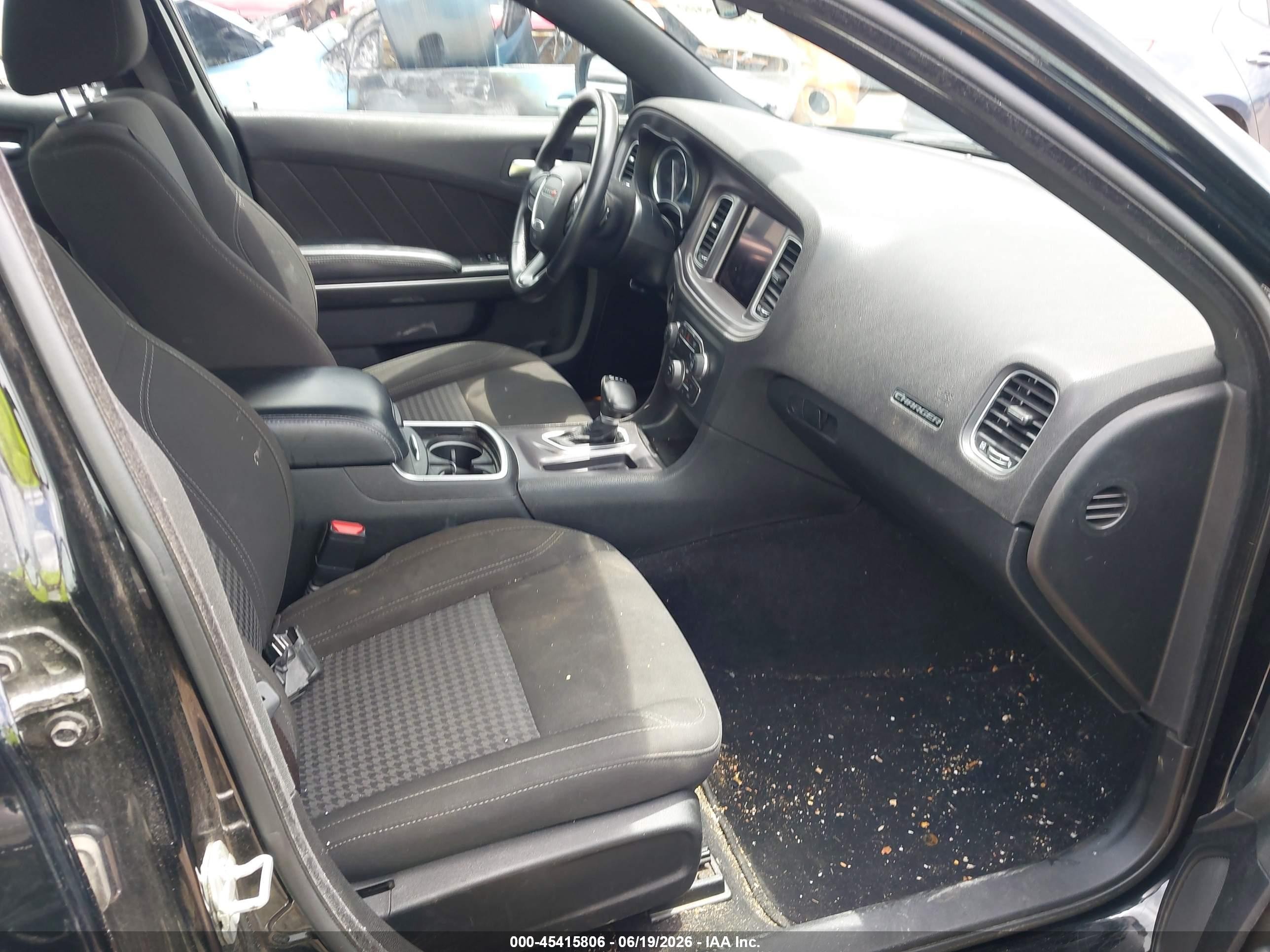 2023 Dodge Charger Sxt Black vin: 2C3CDXBG2PH587834
