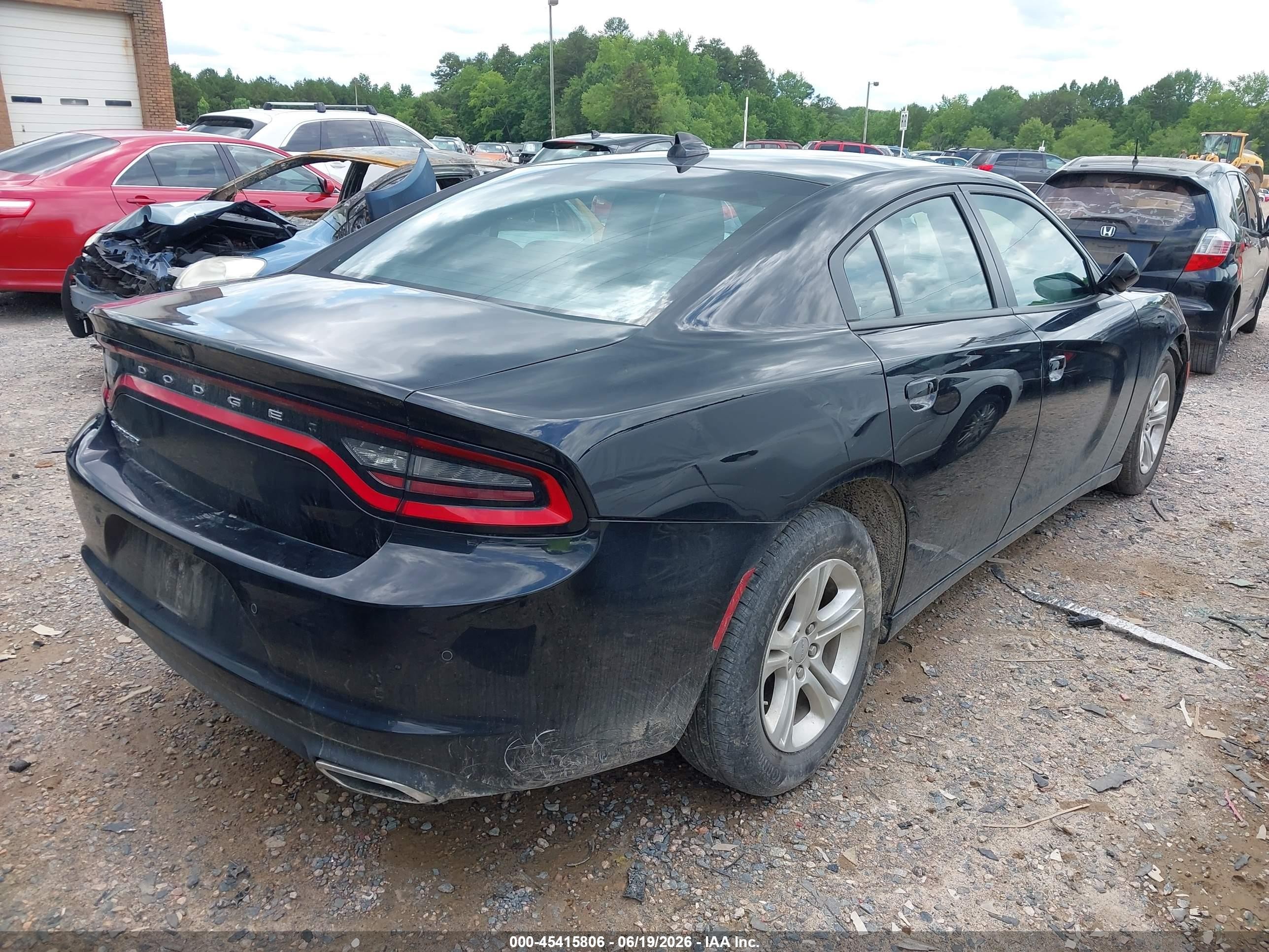 2023 Dodge Charger Sxt Black vin: 2C3CDXBG2PH587834