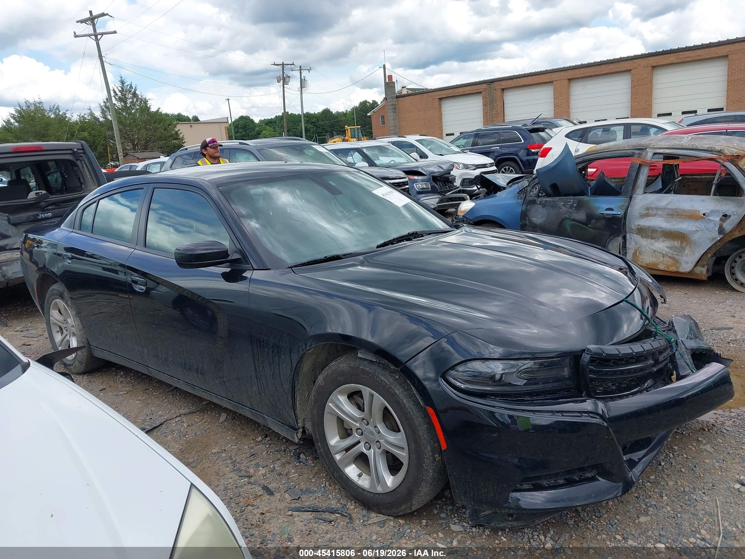 2023 Dodge Charger Sxt Black vin: 2C3CDXBG2PH587834