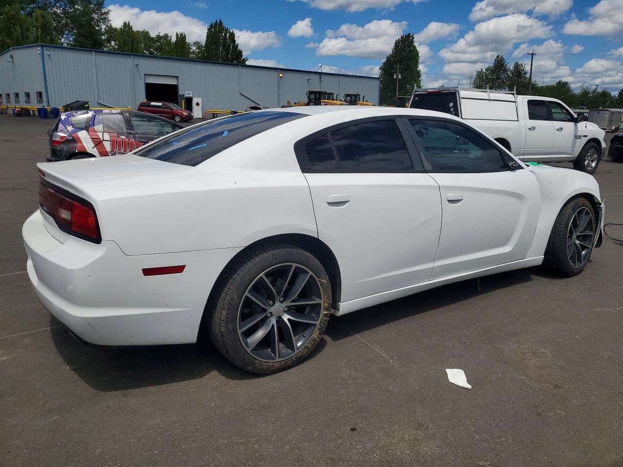 2012 Dodge Charger Se White vin: 2C3CDXBG3CH163301