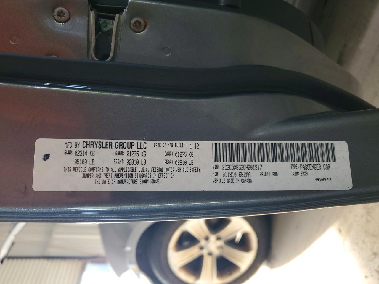 2012 Dodge Charger Se Silver vin: 2C3CDXBG3CH201917