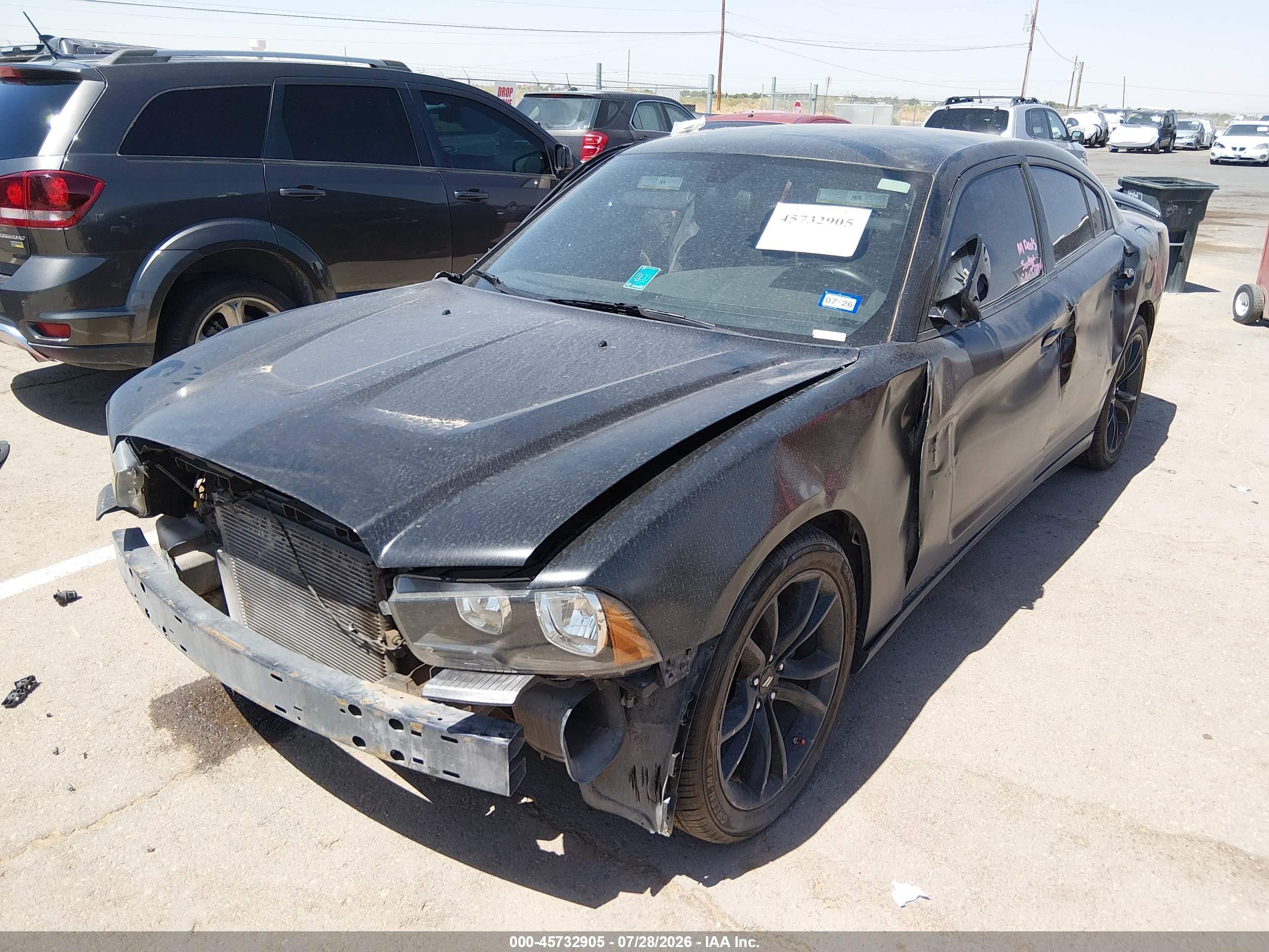 2012 Dodge Charger Se Black vin: 2C3CDXBG3CH244637
