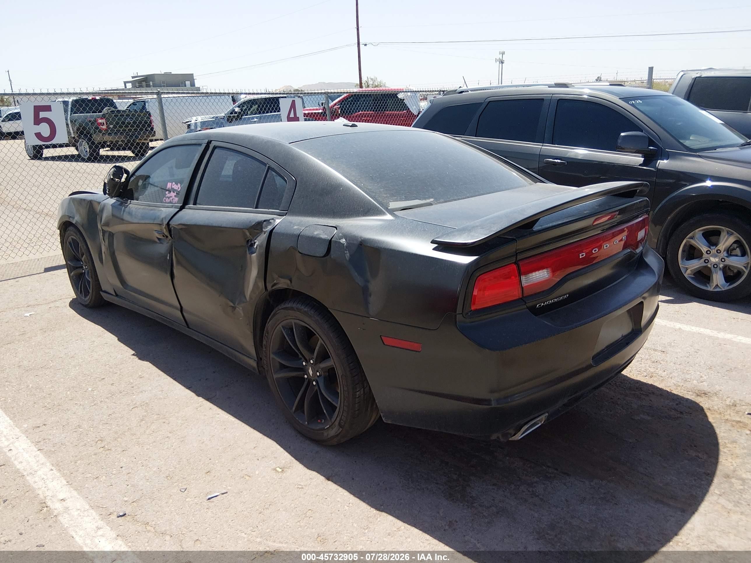 2012 Dodge Charger Se Black vin: 2C3CDXBG3CH244637