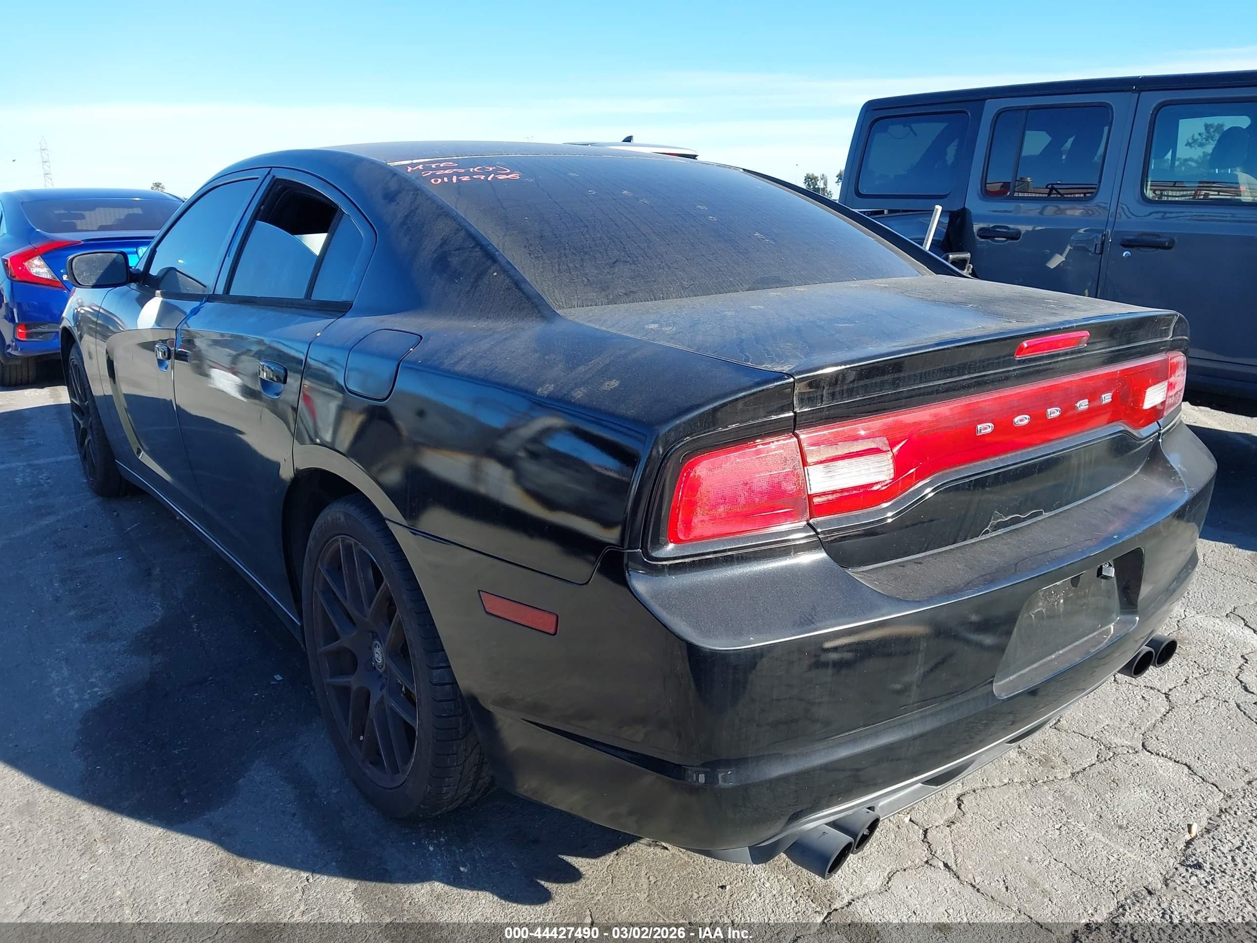 2012 Dodge Charger Se Black vin: 2C3CDXBG3CH316503