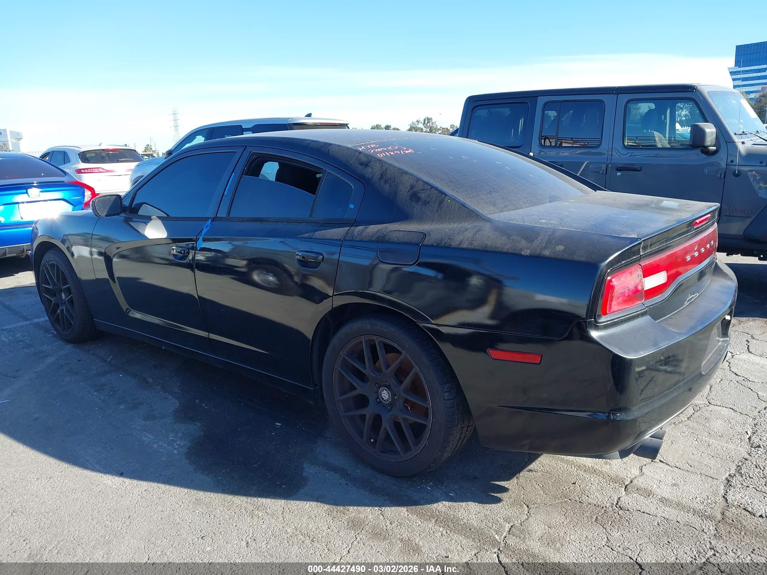 2012 Dodge Charger Se Black vin: 2C3CDXBG3CH316503