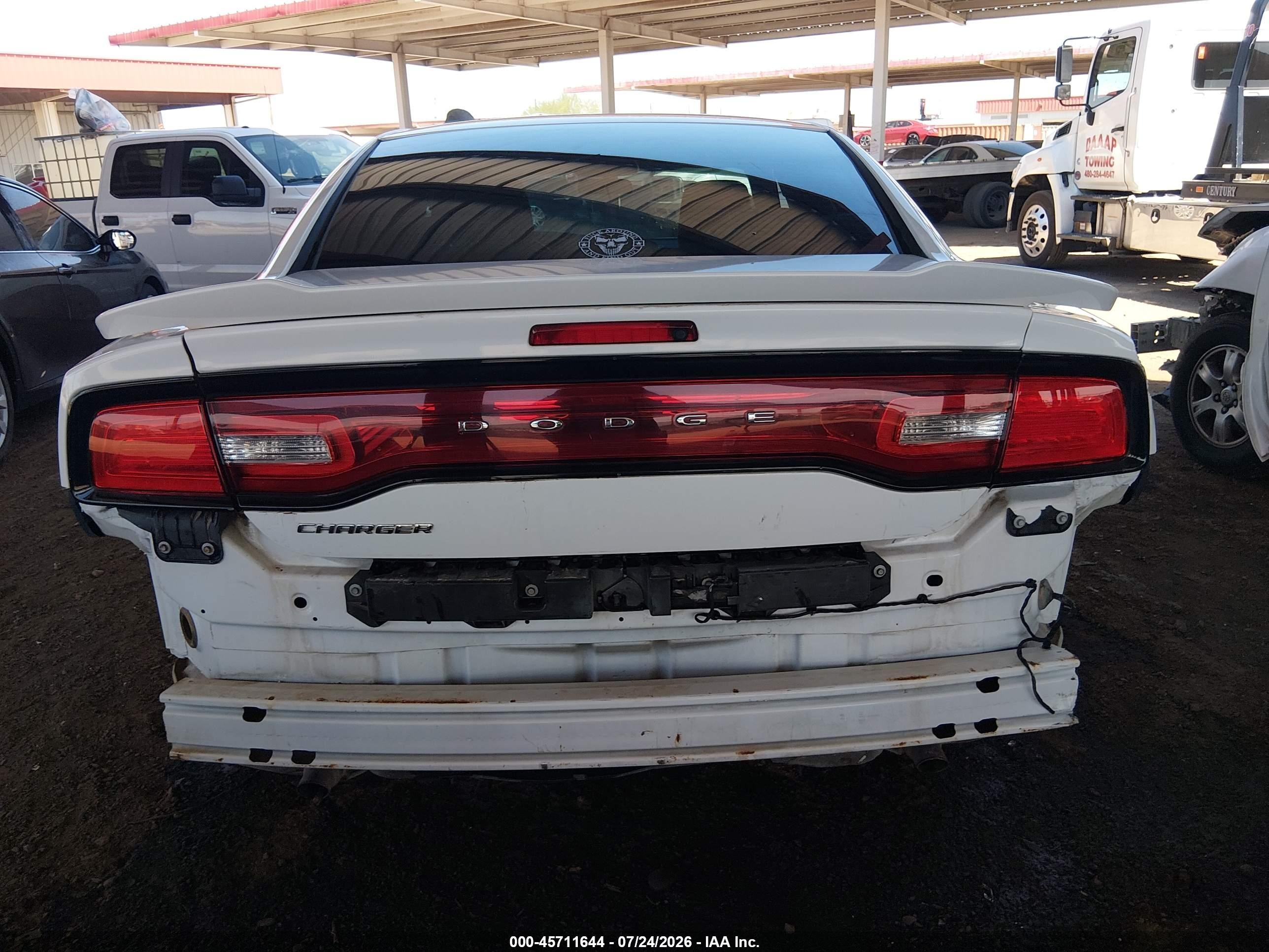 2013 Dodge Charger Se White vin: 2C3CDXBG3DH579432