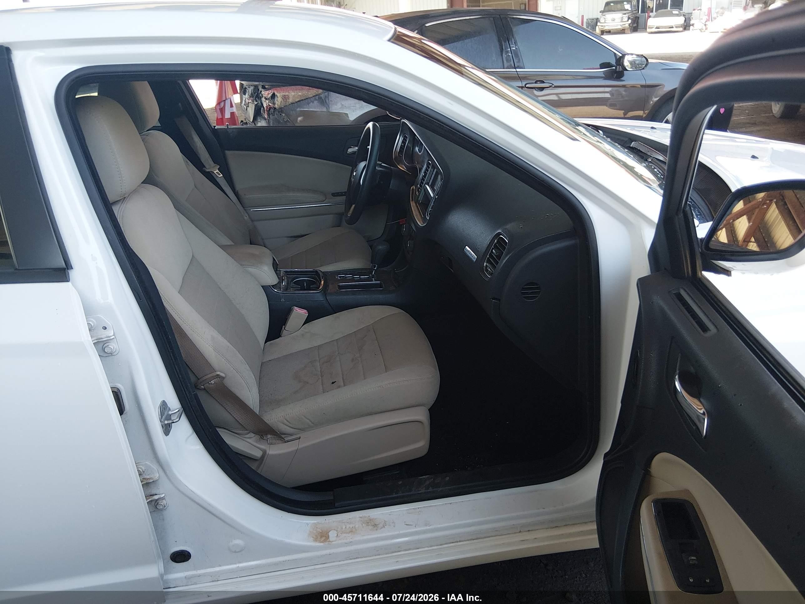 2013 Dodge Charger Se White vin: 2C3CDXBG3DH579432