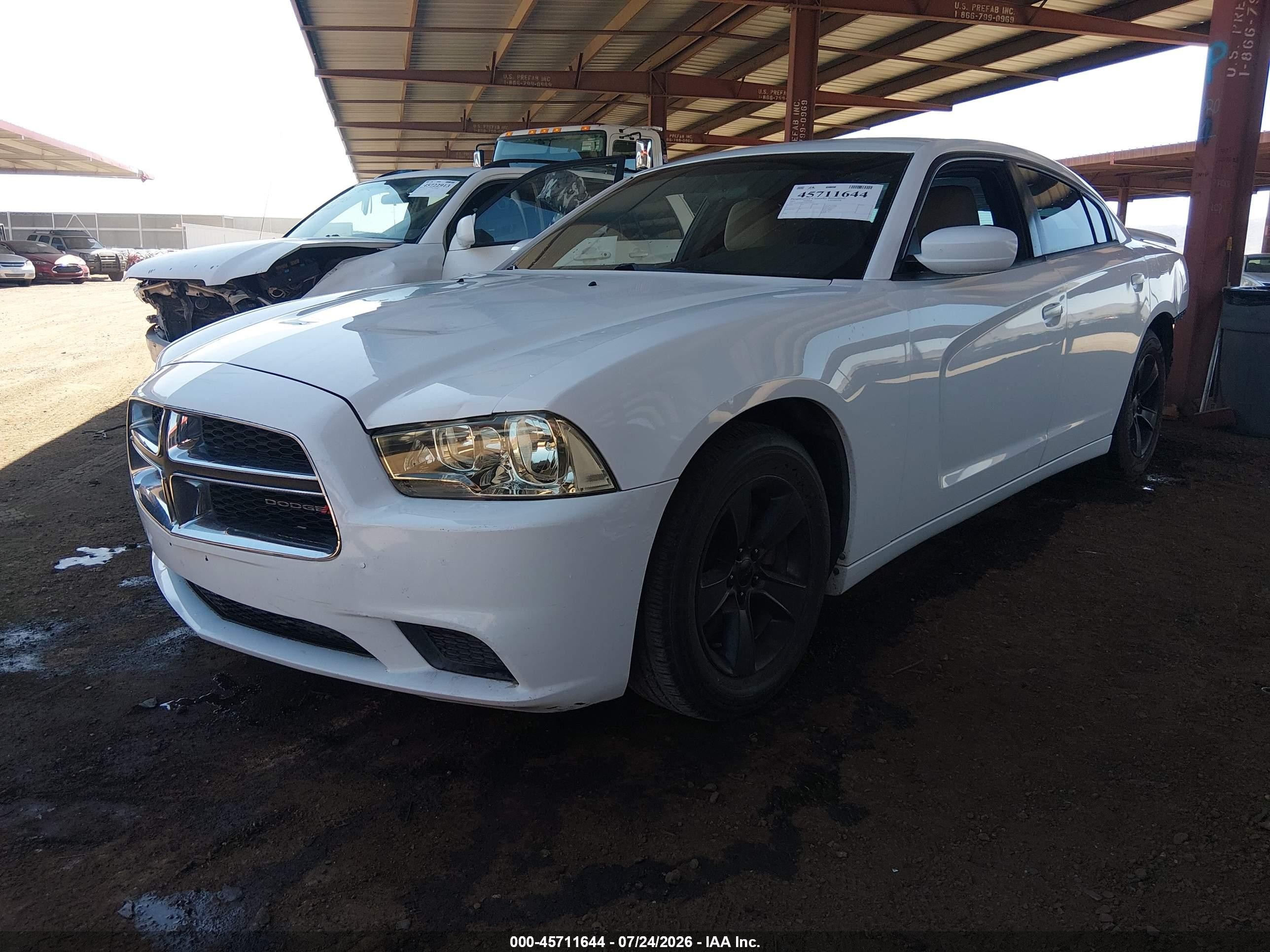2013 Dodge Charger Se White vin: 2C3CDXBG3DH579432