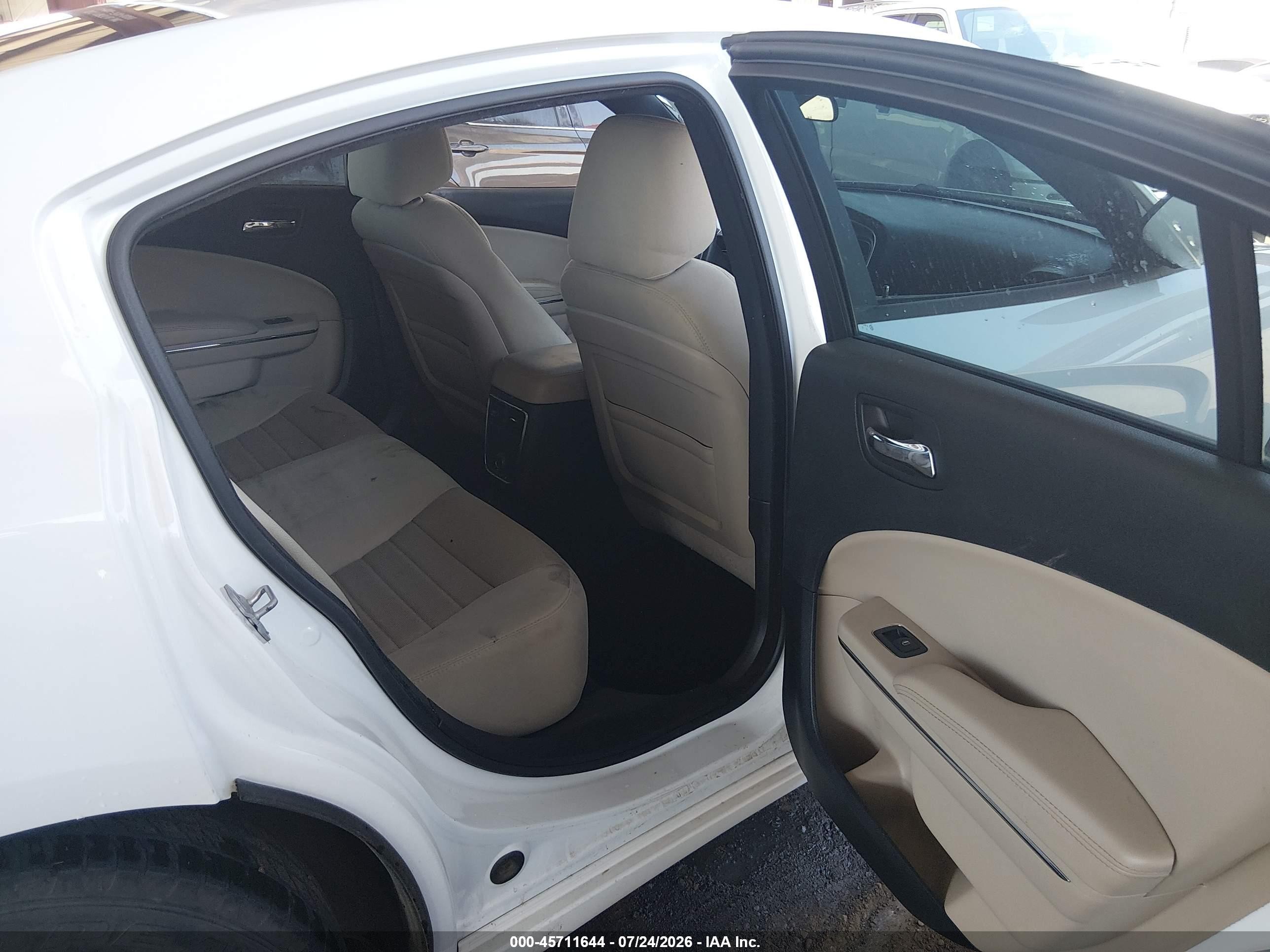 2013 Dodge Charger Se White vin: 2C3CDXBG3DH579432