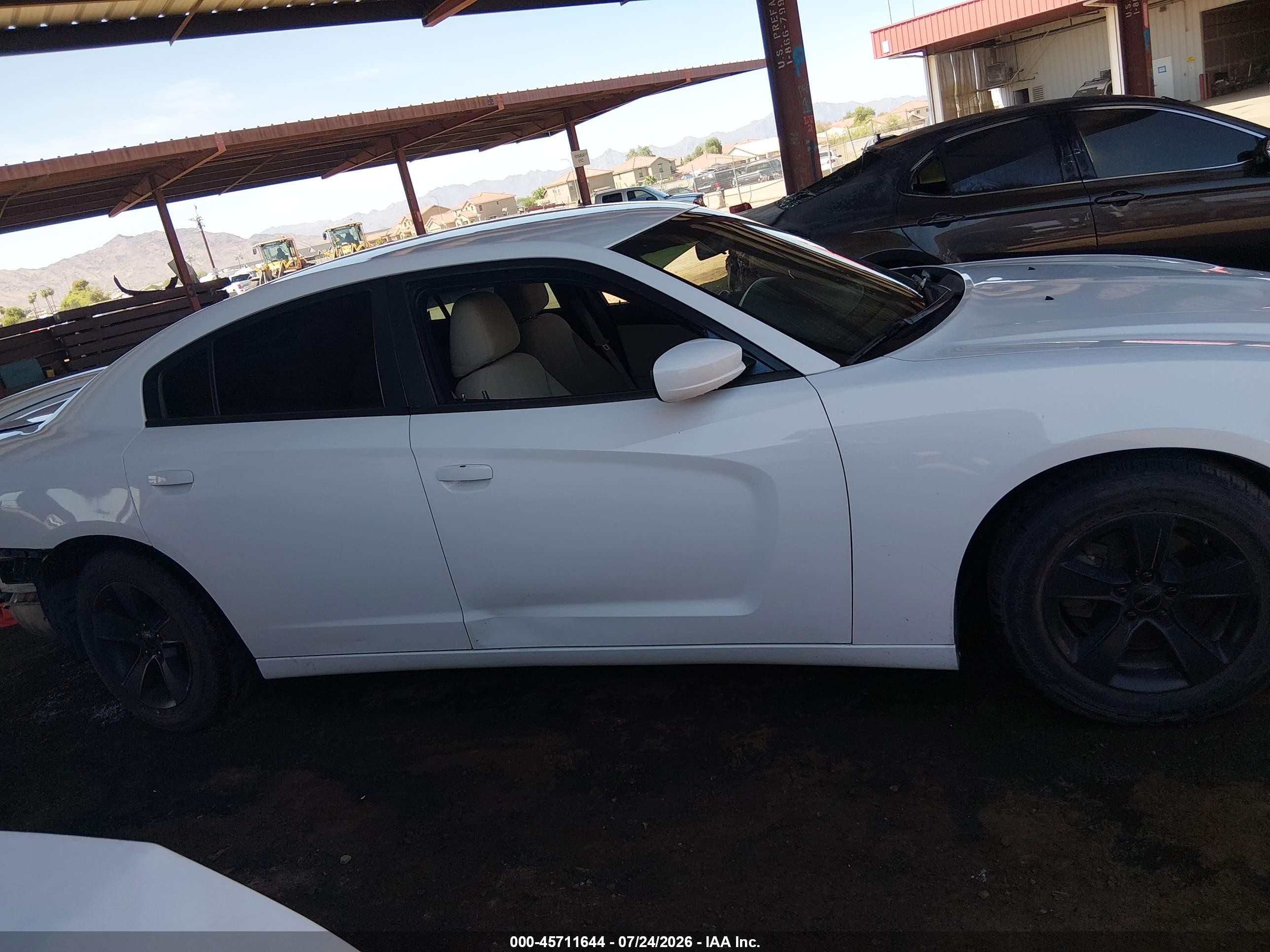 2013 Dodge Charger Se White vin: 2C3CDXBG3DH579432