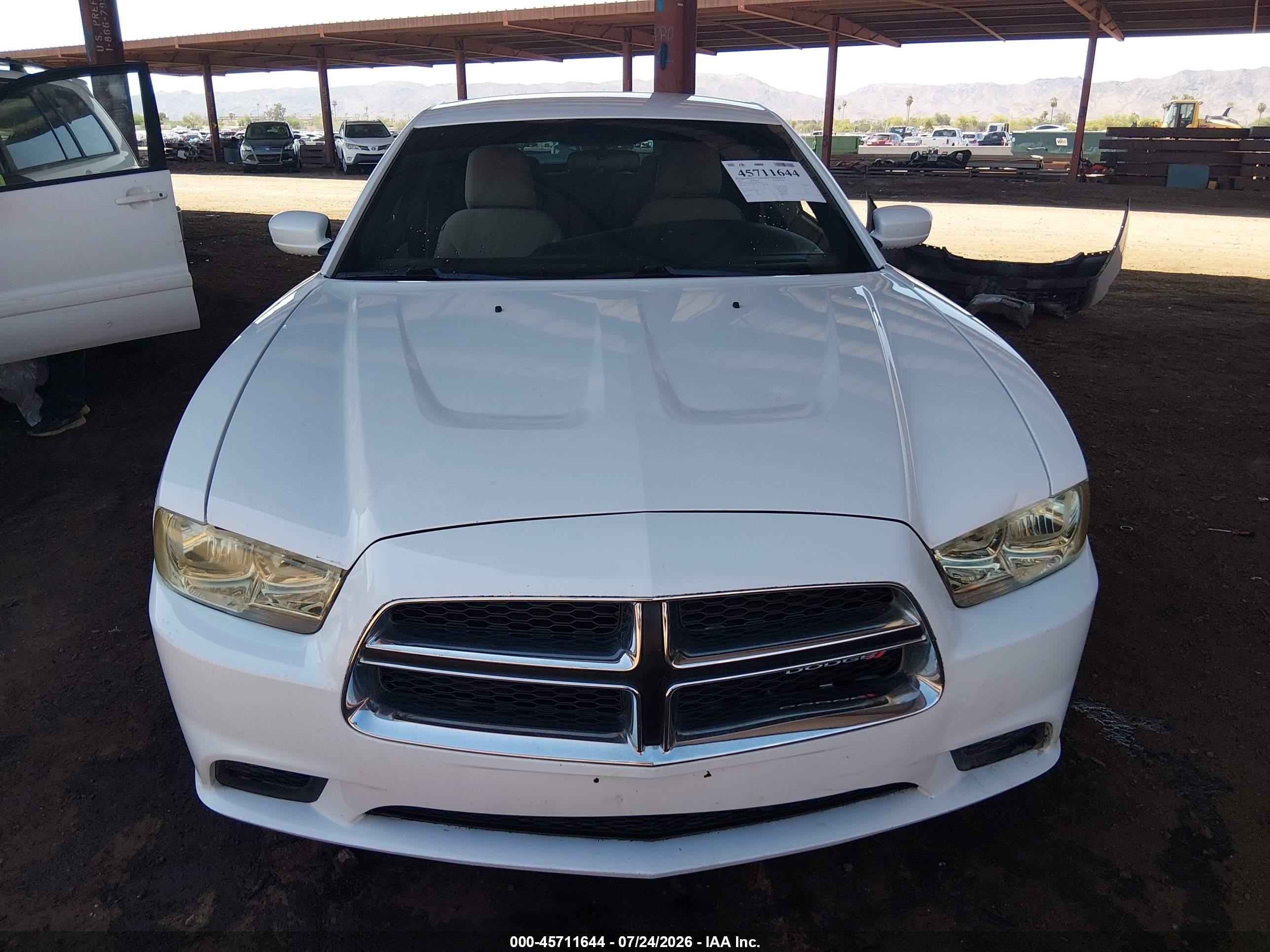 2013 Dodge Charger Se White vin: 2C3CDXBG3DH579432