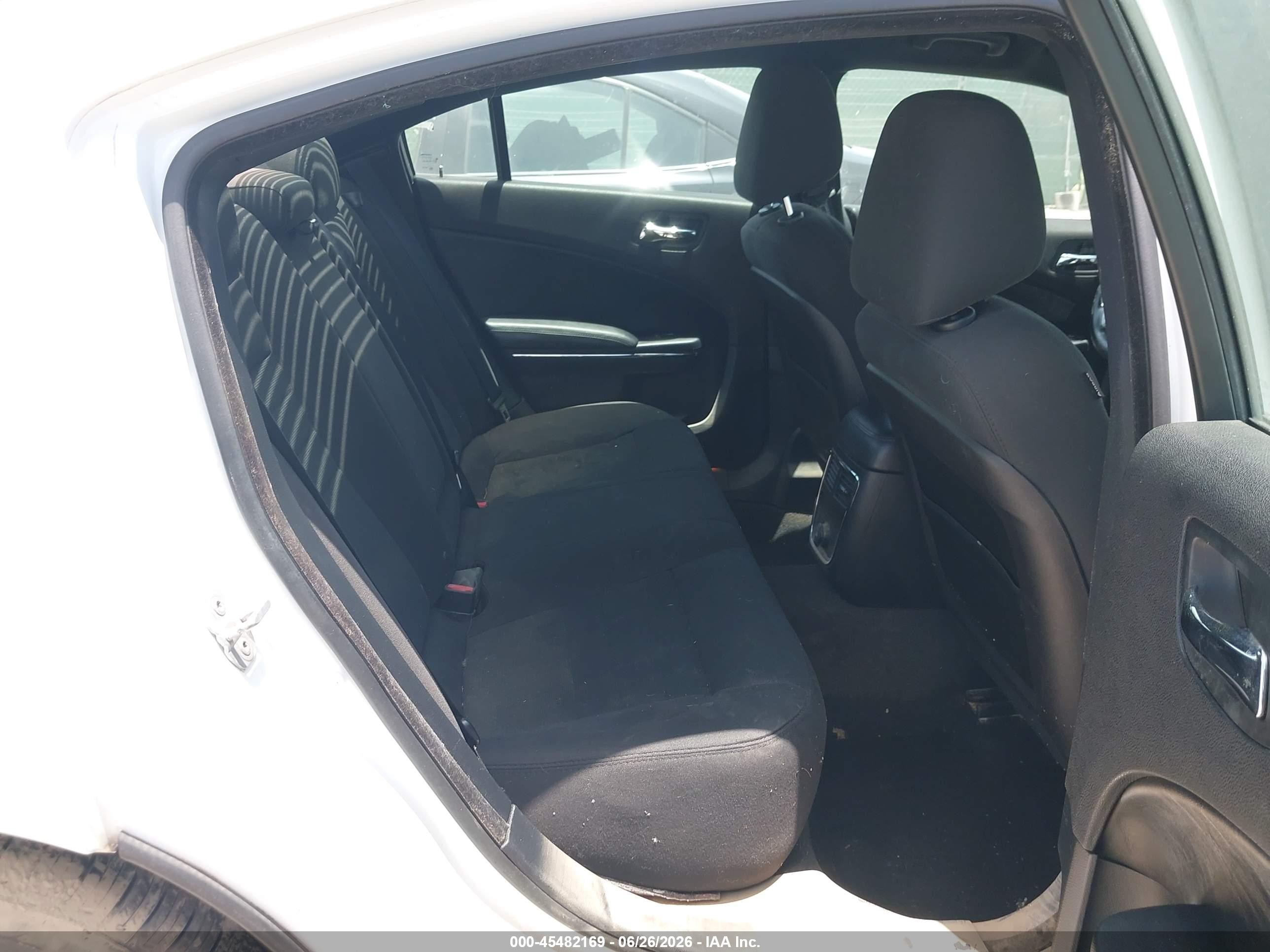 2013 Dodge Charger Se White vin: 2C3CDXBG3DH701416