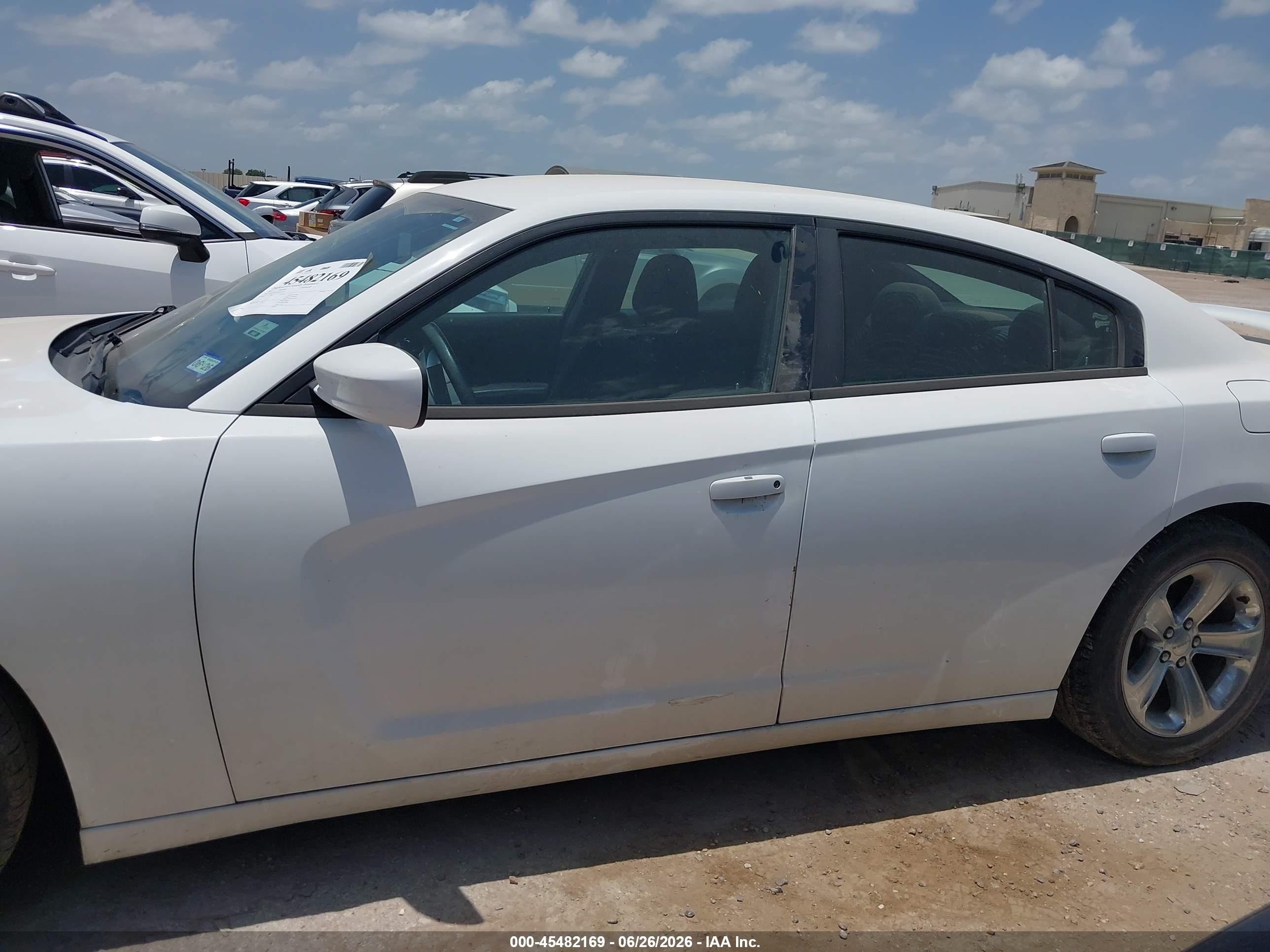 2013 Dodge Charger Se White vin: 2C3CDXBG3DH701416