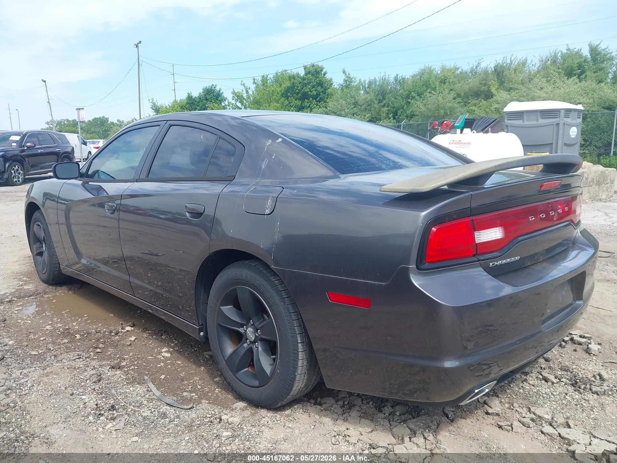 2014 Dodge Charger Se Gray vin: 2C3CDXBG3EH126462