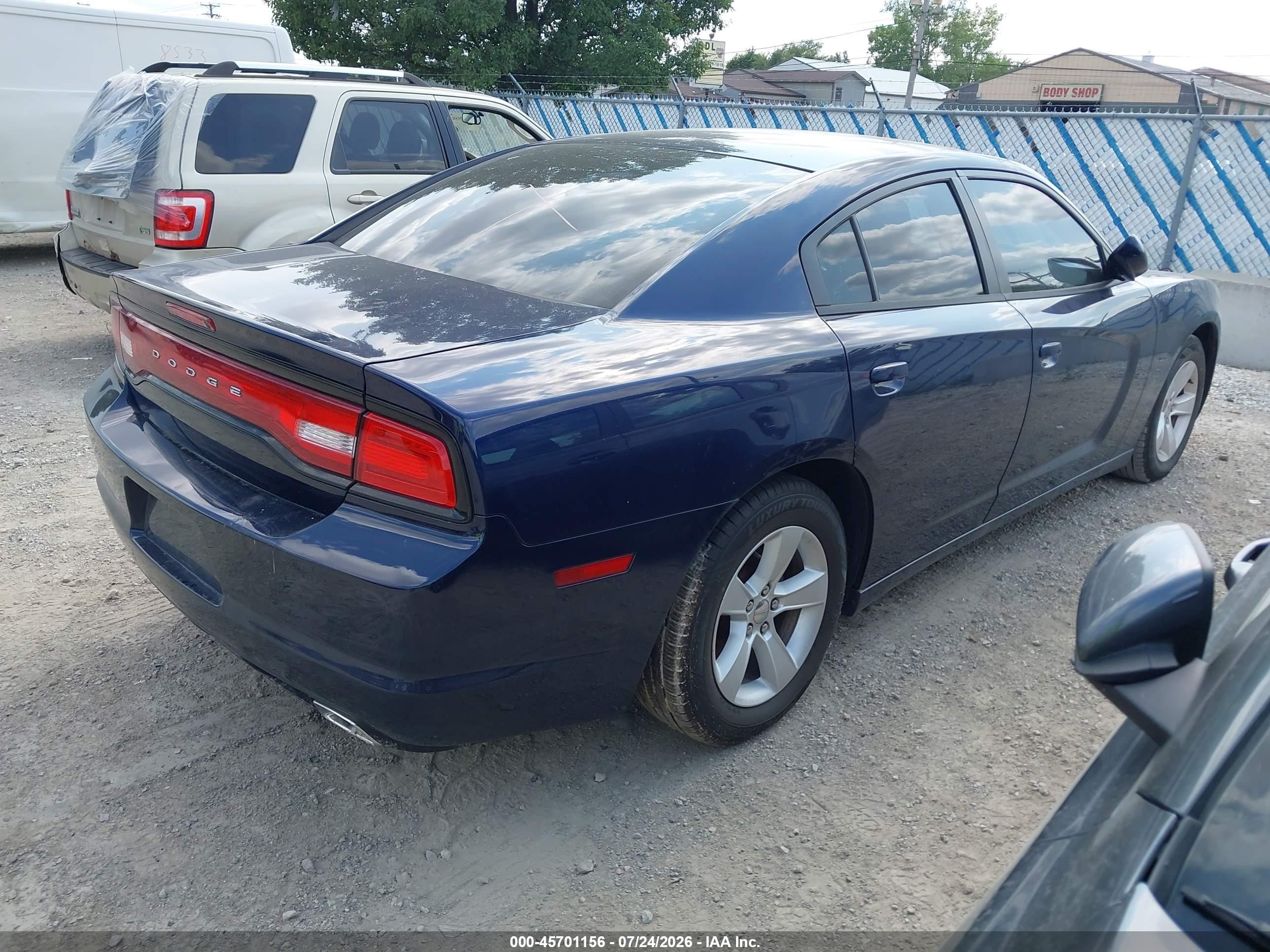 2014 Dodge Charger Se Blue vin: 2C3CDXBG3EH169036