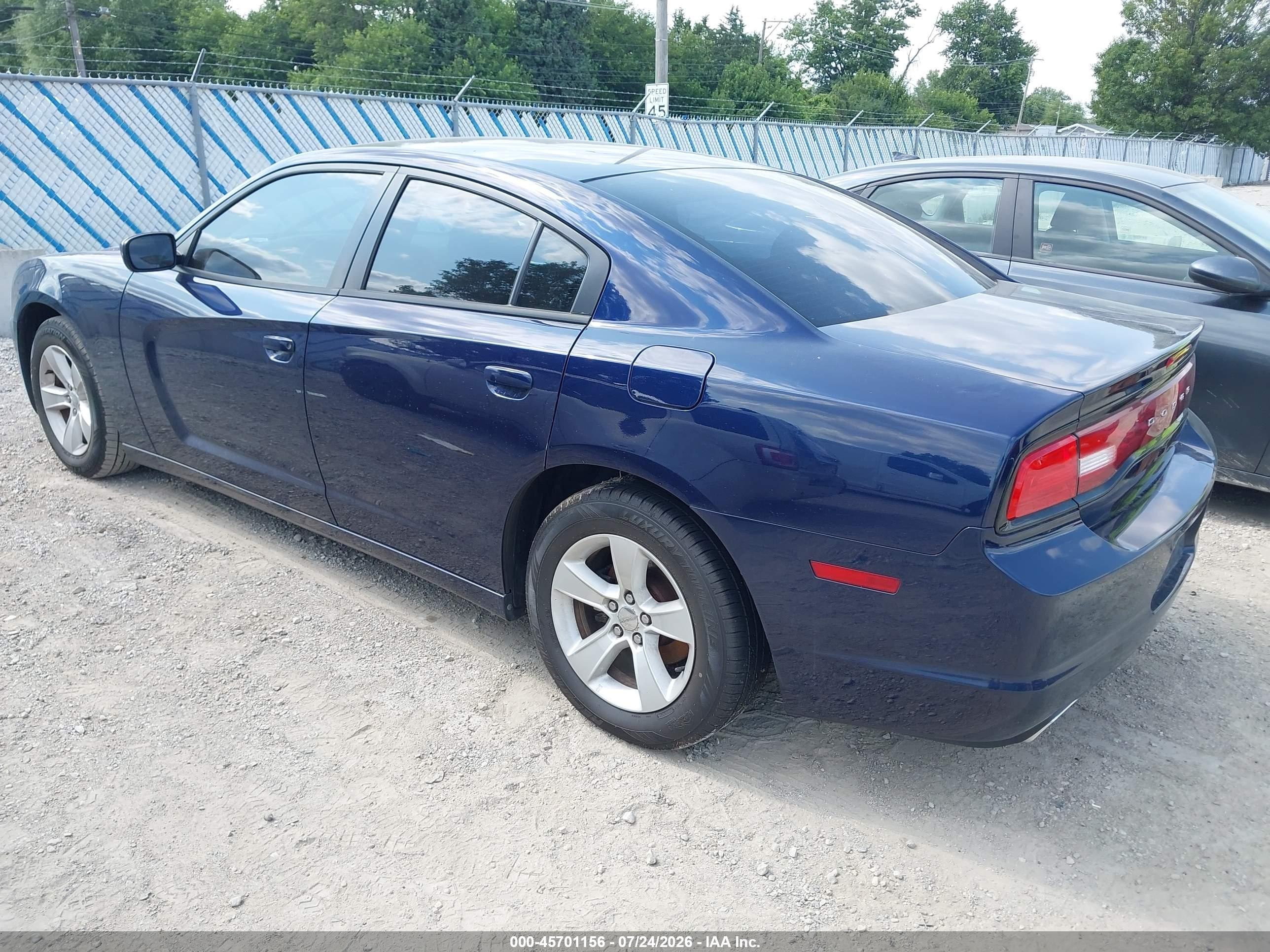 2014 Dodge Charger Se Blue vin: 2C3CDXBG3EH169036