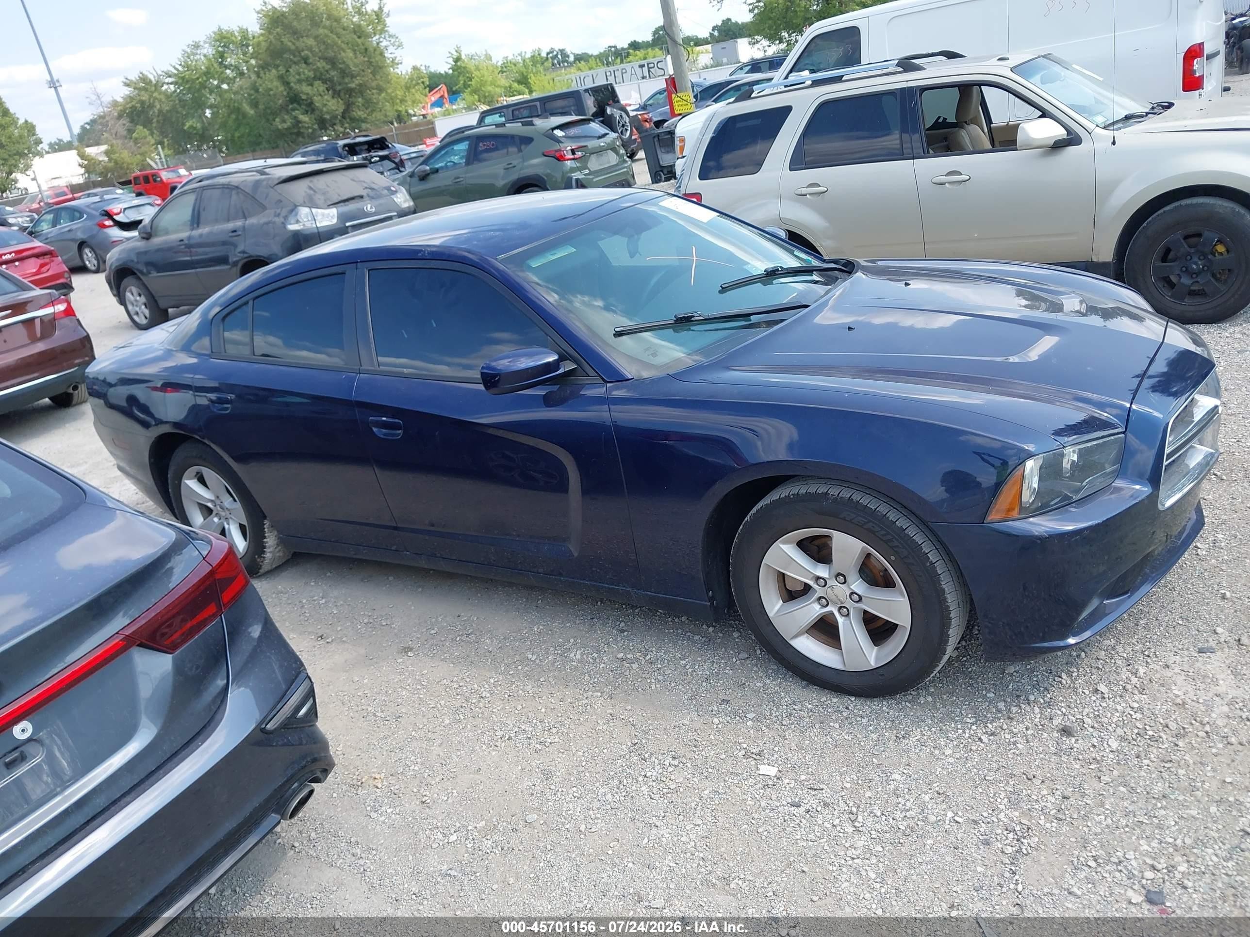 2014 Dodge Charger Se Blue vin: 2C3CDXBG3EH169036
