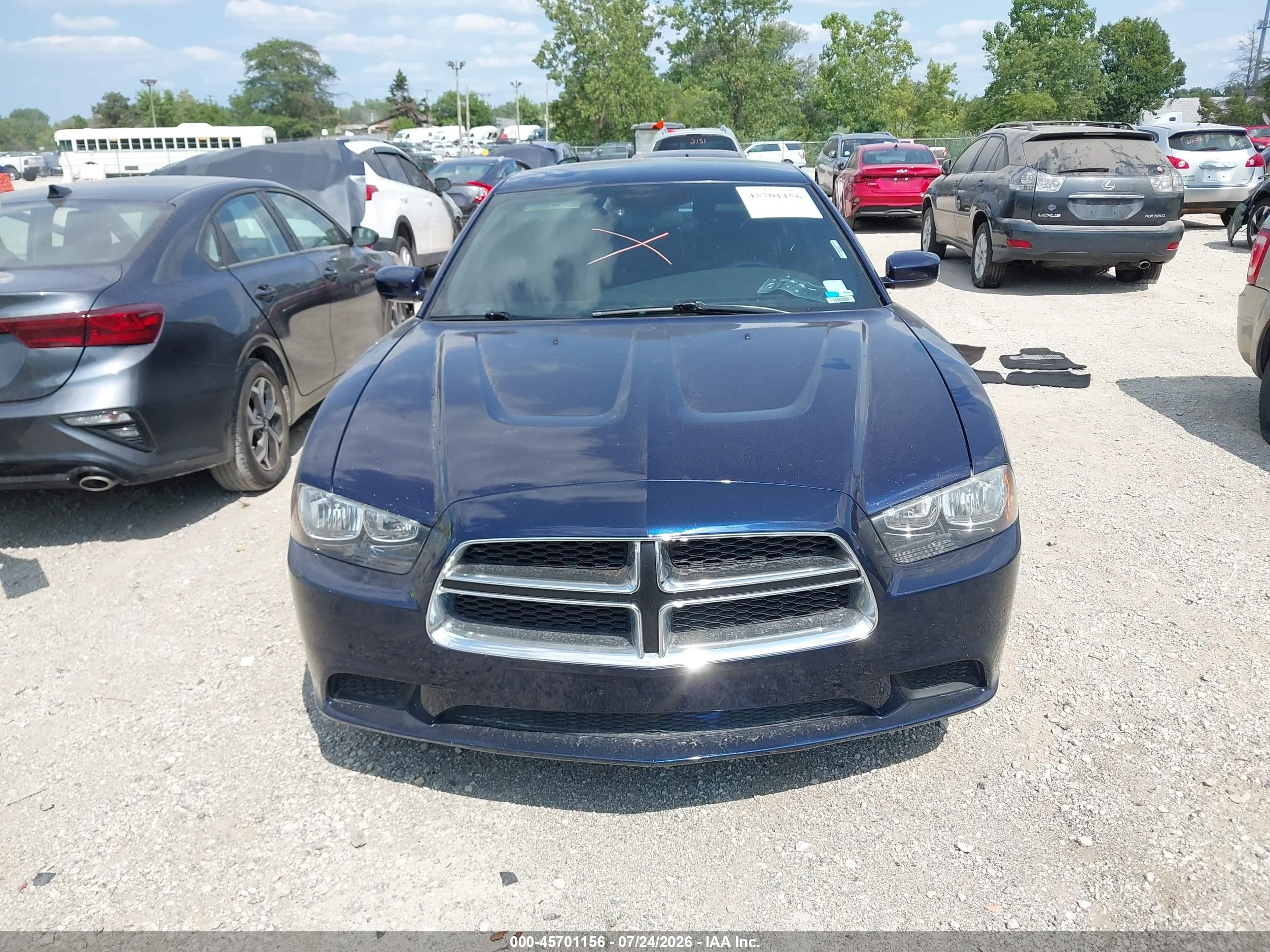 2014 Dodge Charger Se Blue vin: 2C3CDXBG3EH169036