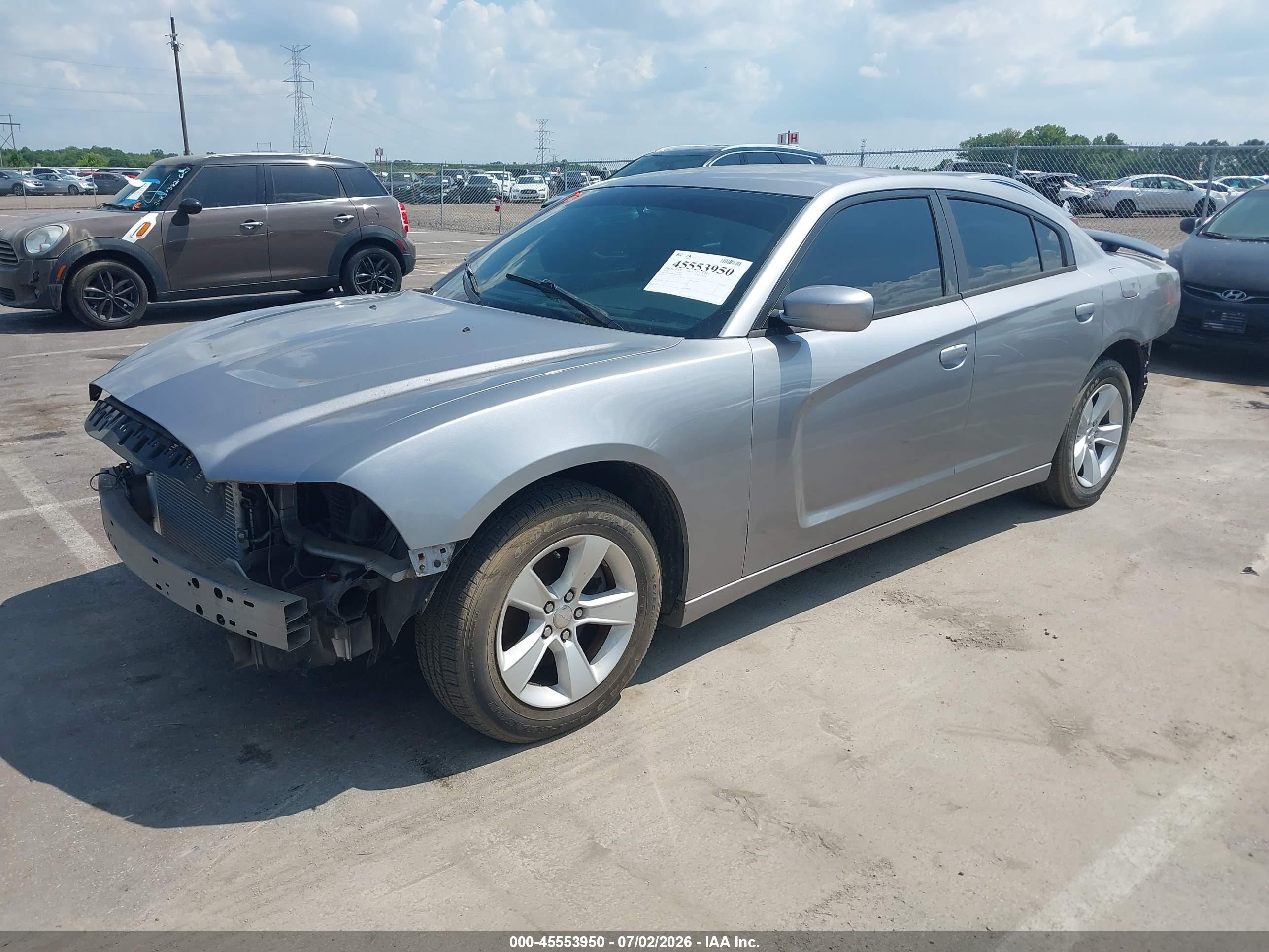 2014 Dodge Charger Se Silver vin: 2C3CDXBG3EH174883