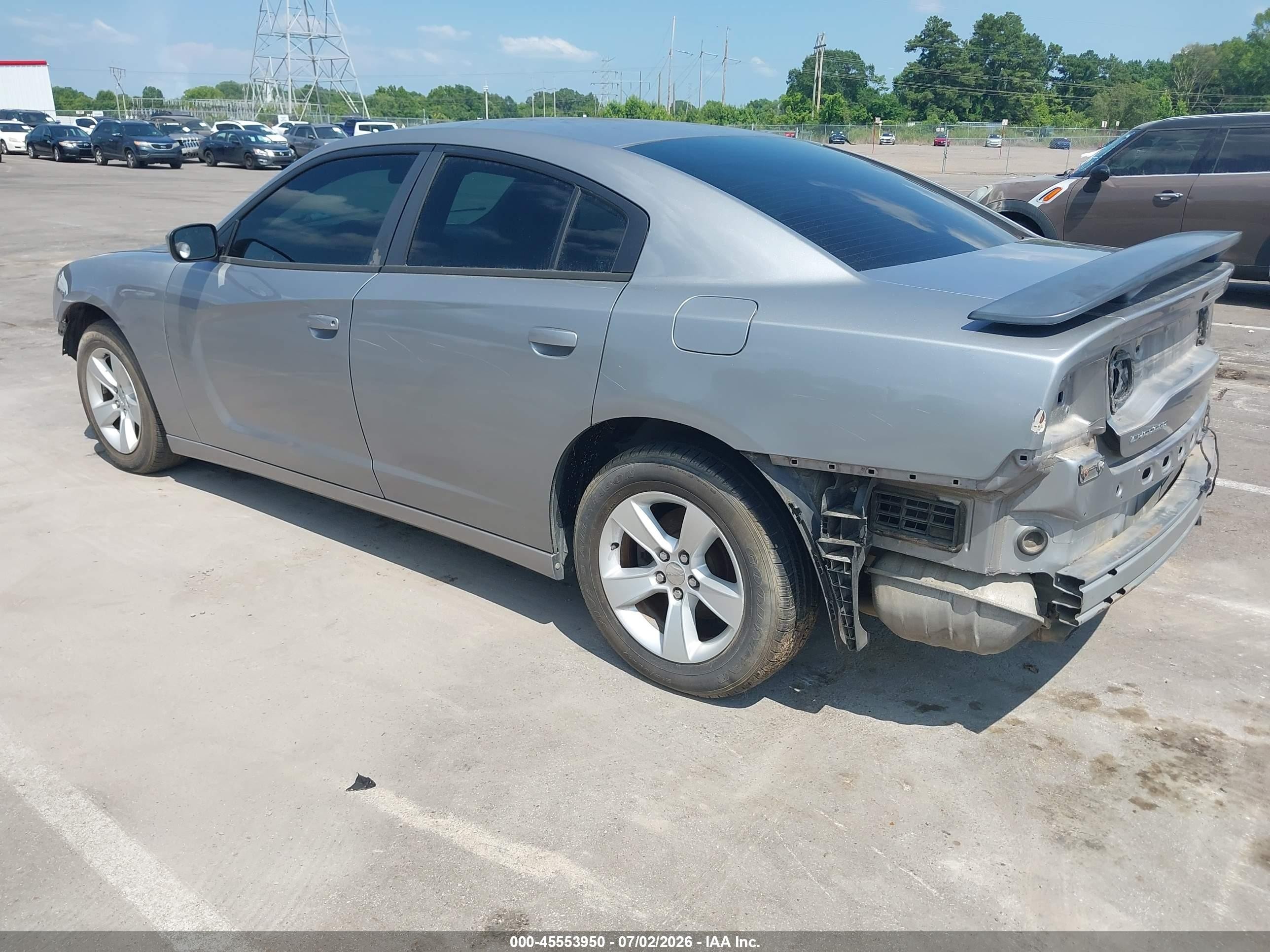 2014 Dodge Charger Se Silver vin: 2C3CDXBG3EH174883
