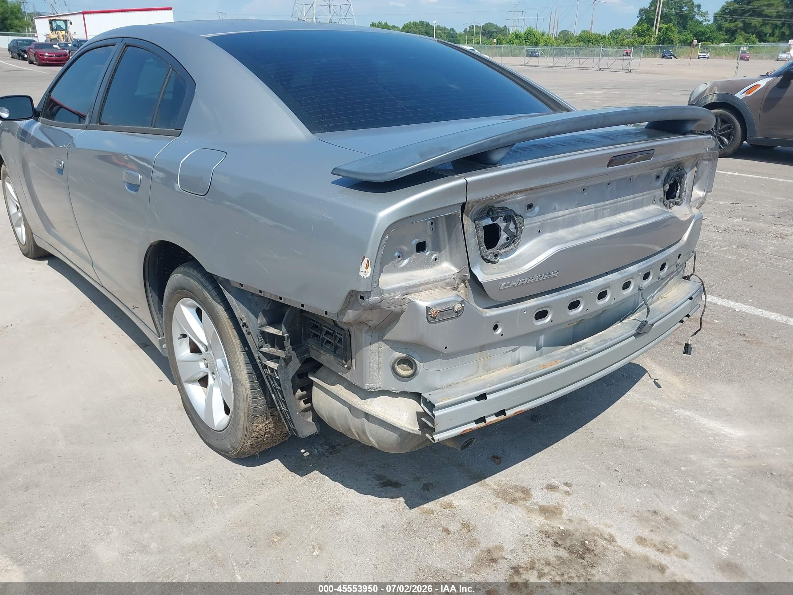2014 Dodge Charger Se Silver vin: 2C3CDXBG3EH174883