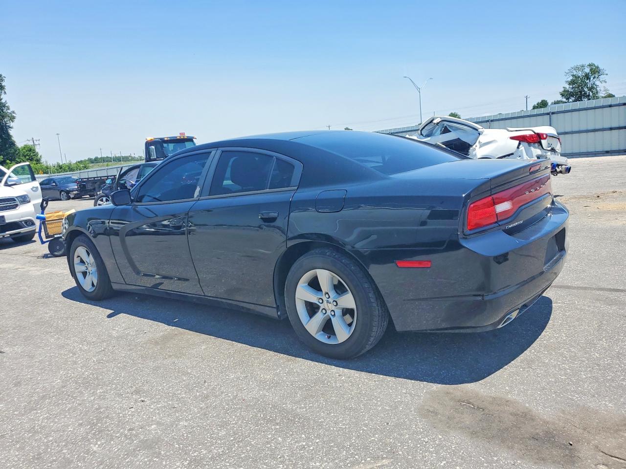 2014 Dodge Charger Se Black vin: 2C3CDXBG3EH202214