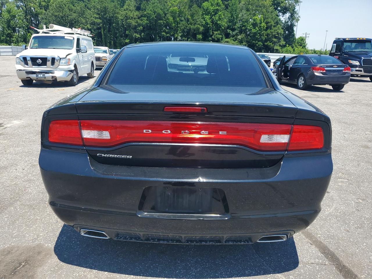 2014 Dodge Charger Se Black vin: 2C3CDXBG3EH202214