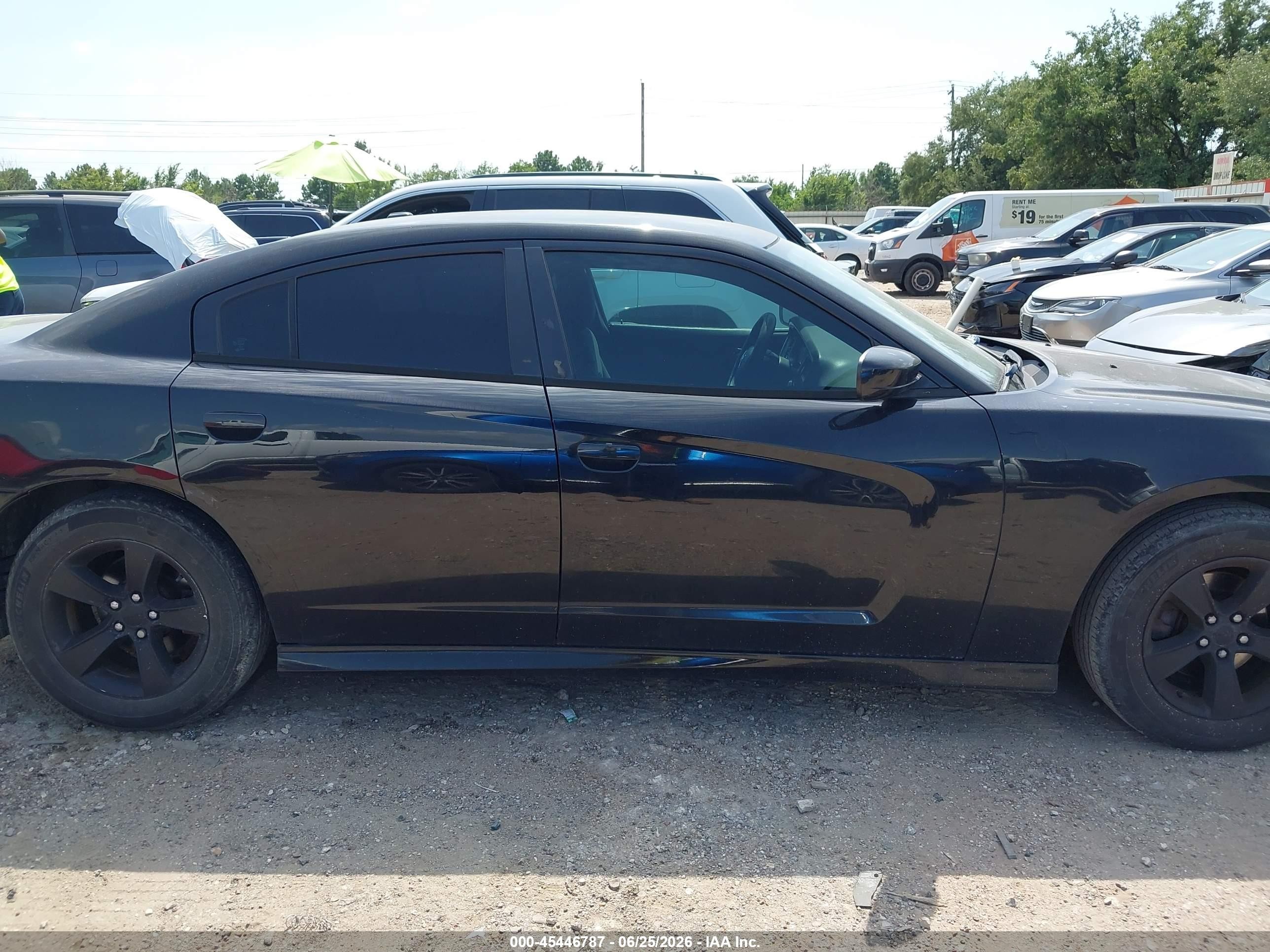 2014 Dodge Charger Se Black vin: 2C3CDXBG3EH275454