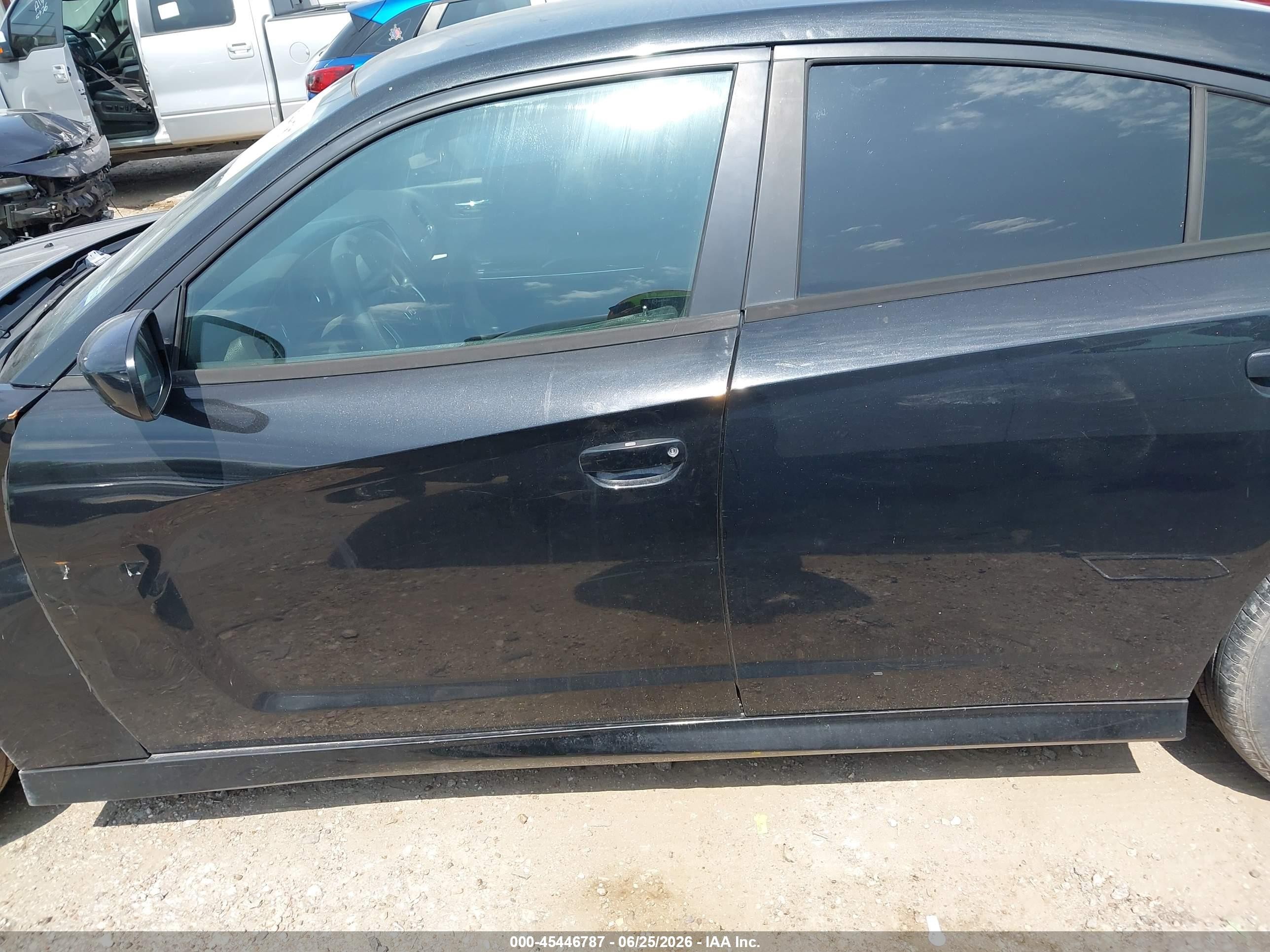 2014 Dodge Charger Se Black vin: 2C3CDXBG3EH275454