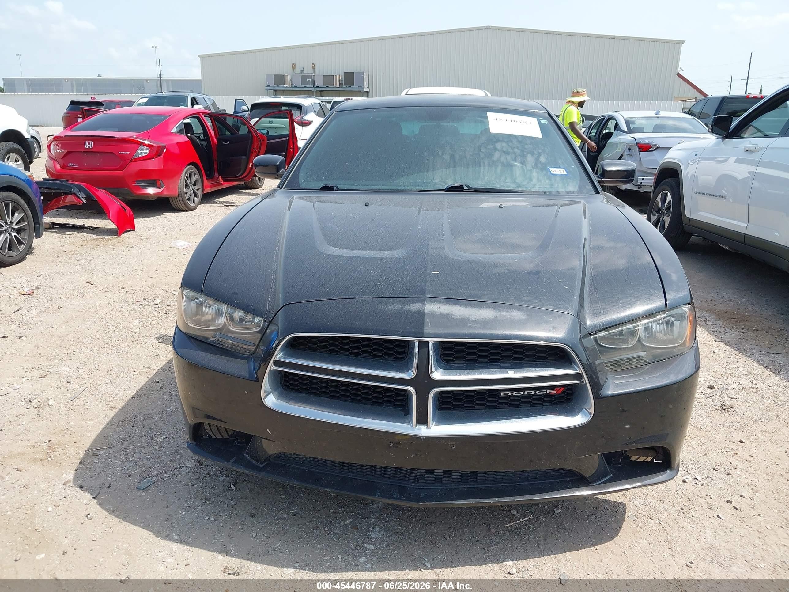 2014 Dodge Charger Se Black vin: 2C3CDXBG3EH275454