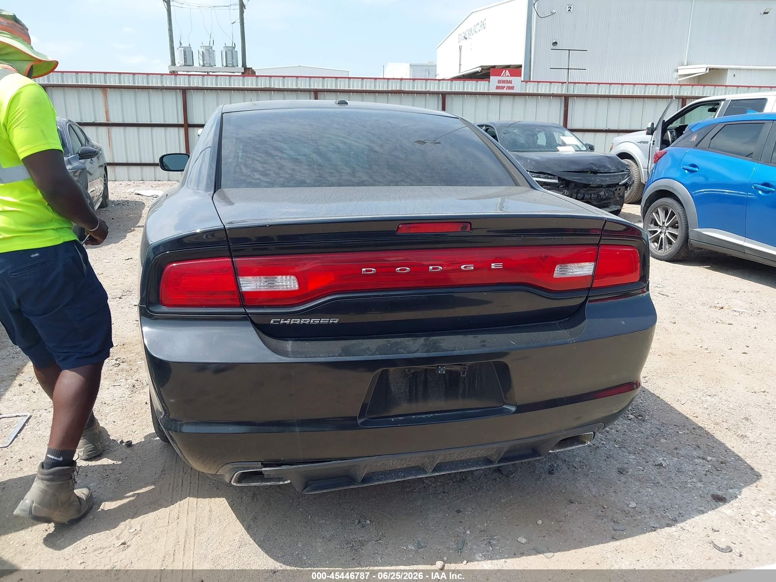 2014 Dodge Charger Se Black vin: 2C3CDXBG3EH275454