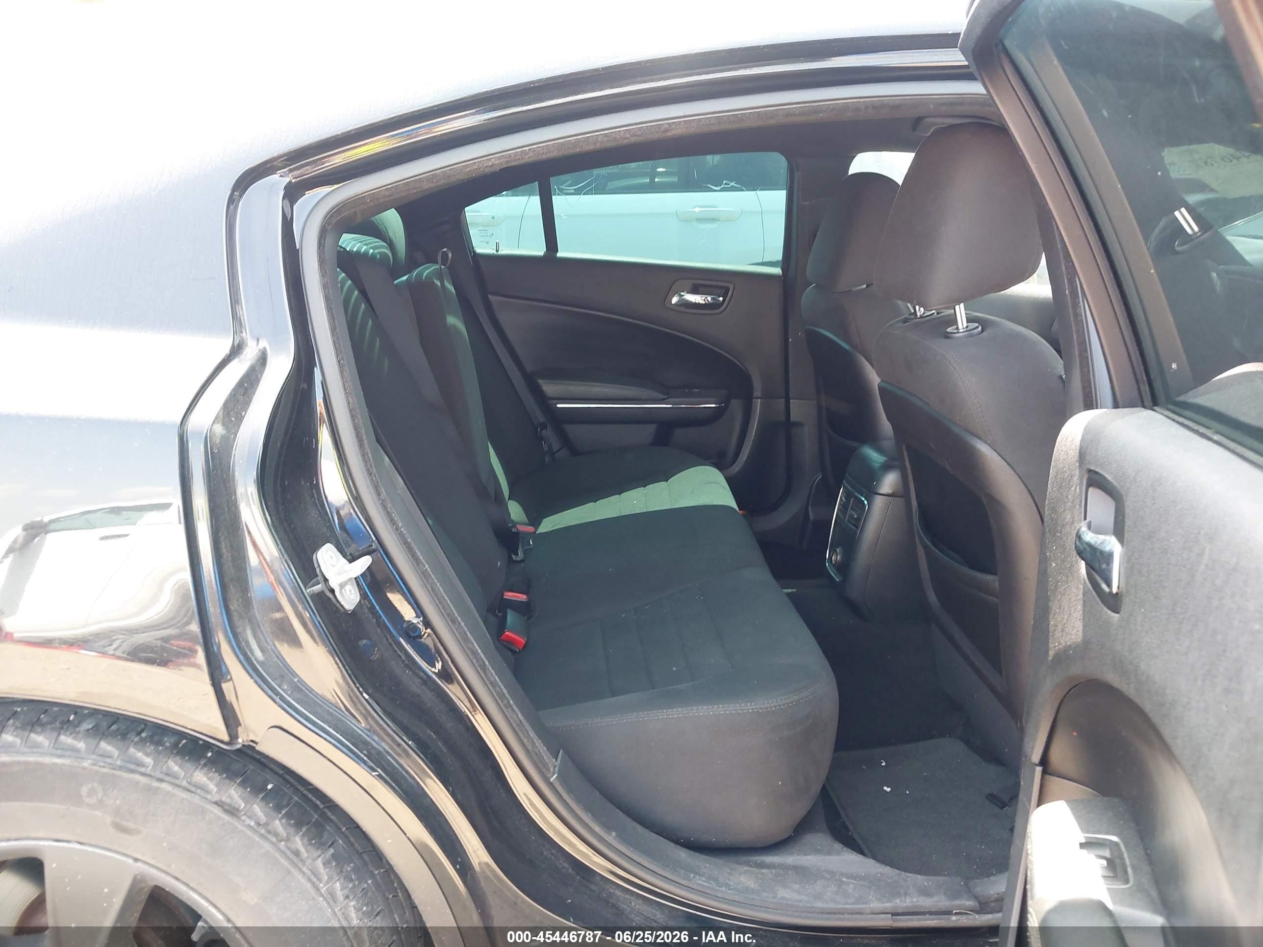 2014 Dodge Charger Se Black vin: 2C3CDXBG3EH275454