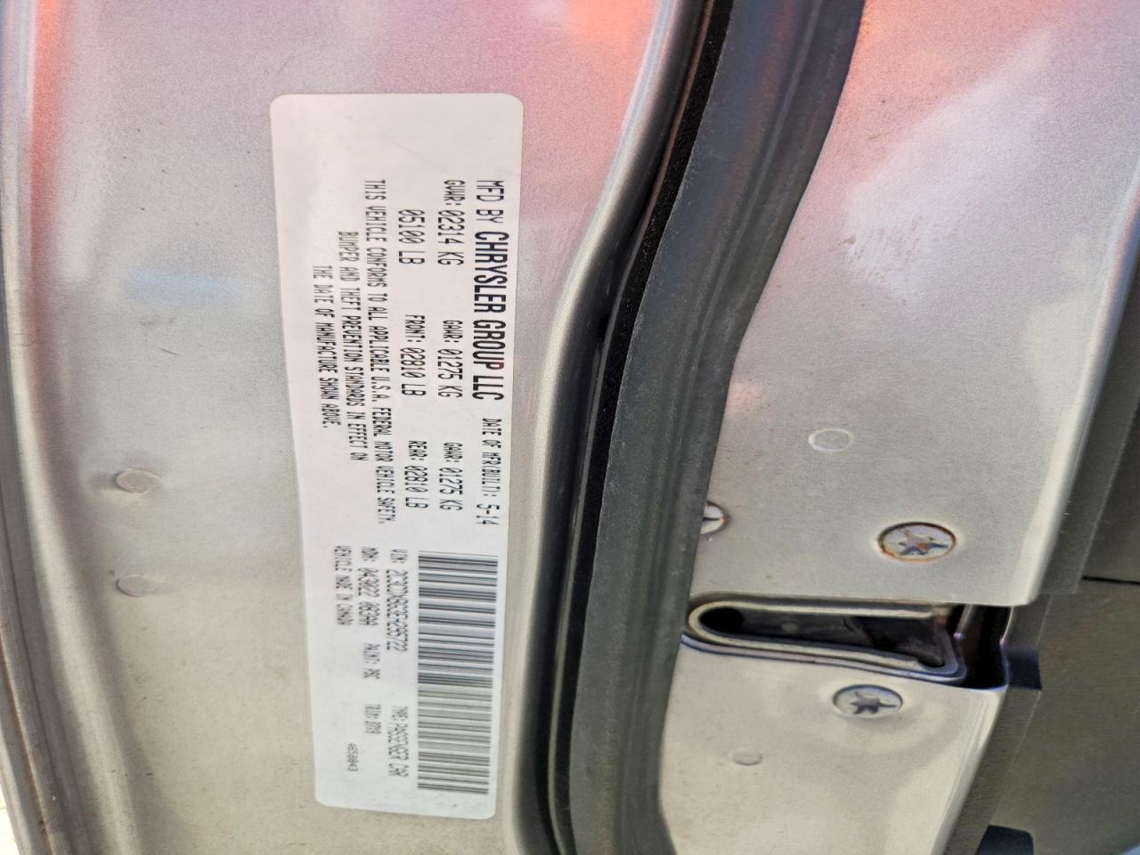 2014 Dodge Charger Se Gray vin: 2C3CDXBG3EH295722