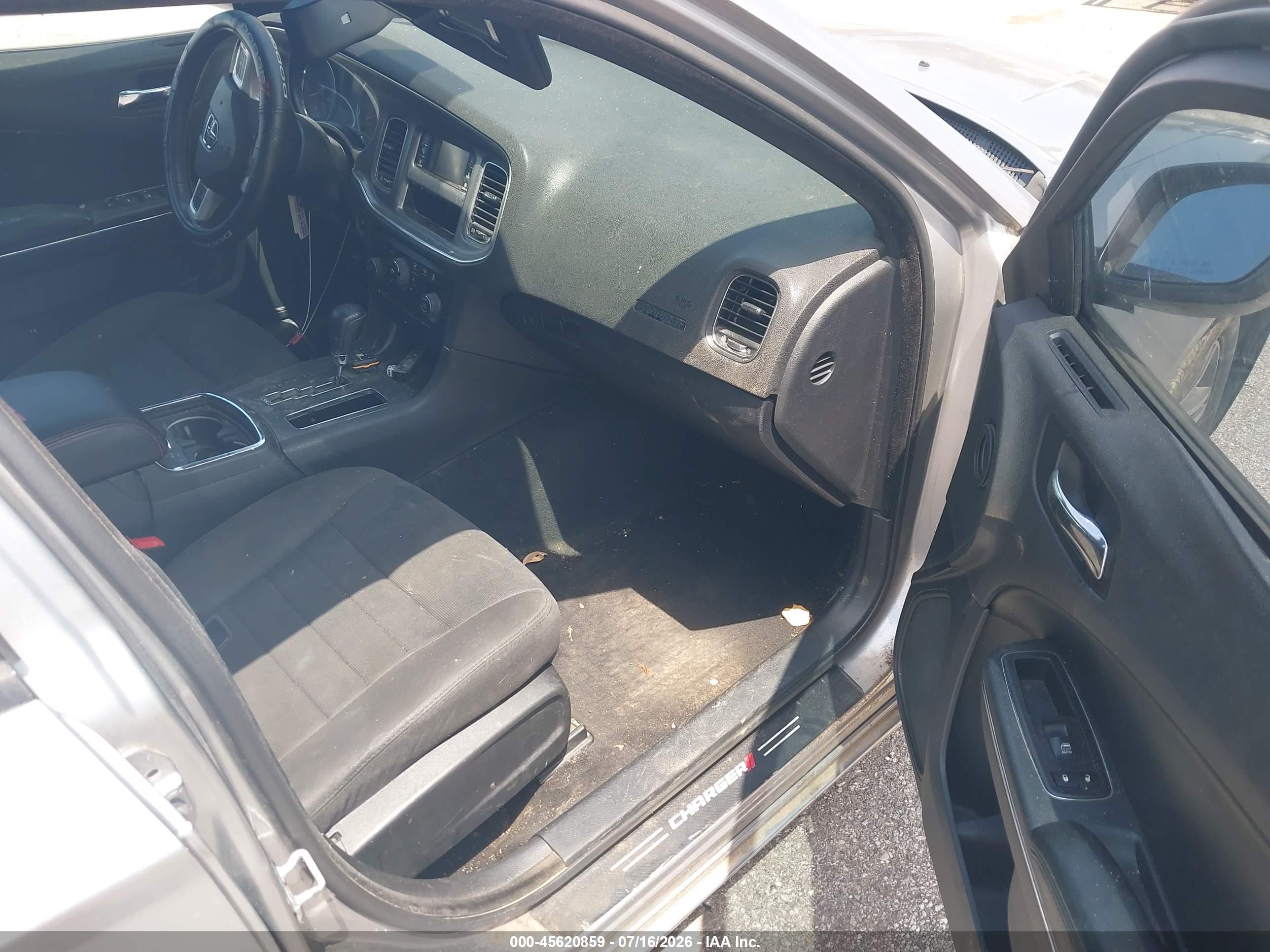 2014 Dodge Charger Se Silver vin: 2C3CDXBG3EH322210
