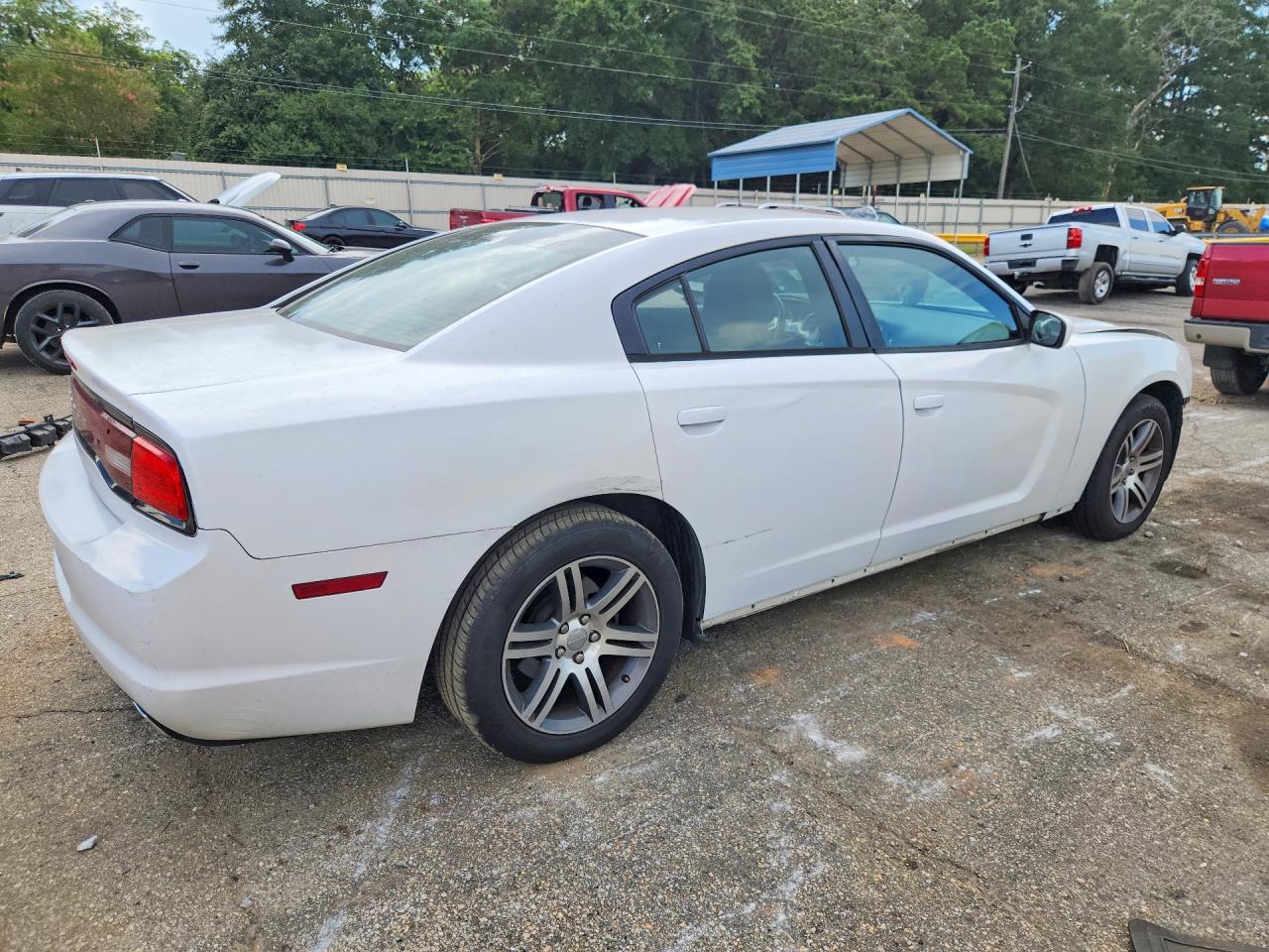 2014 Dodge Charger Se White vin: 2C3CDXBG3EH324801