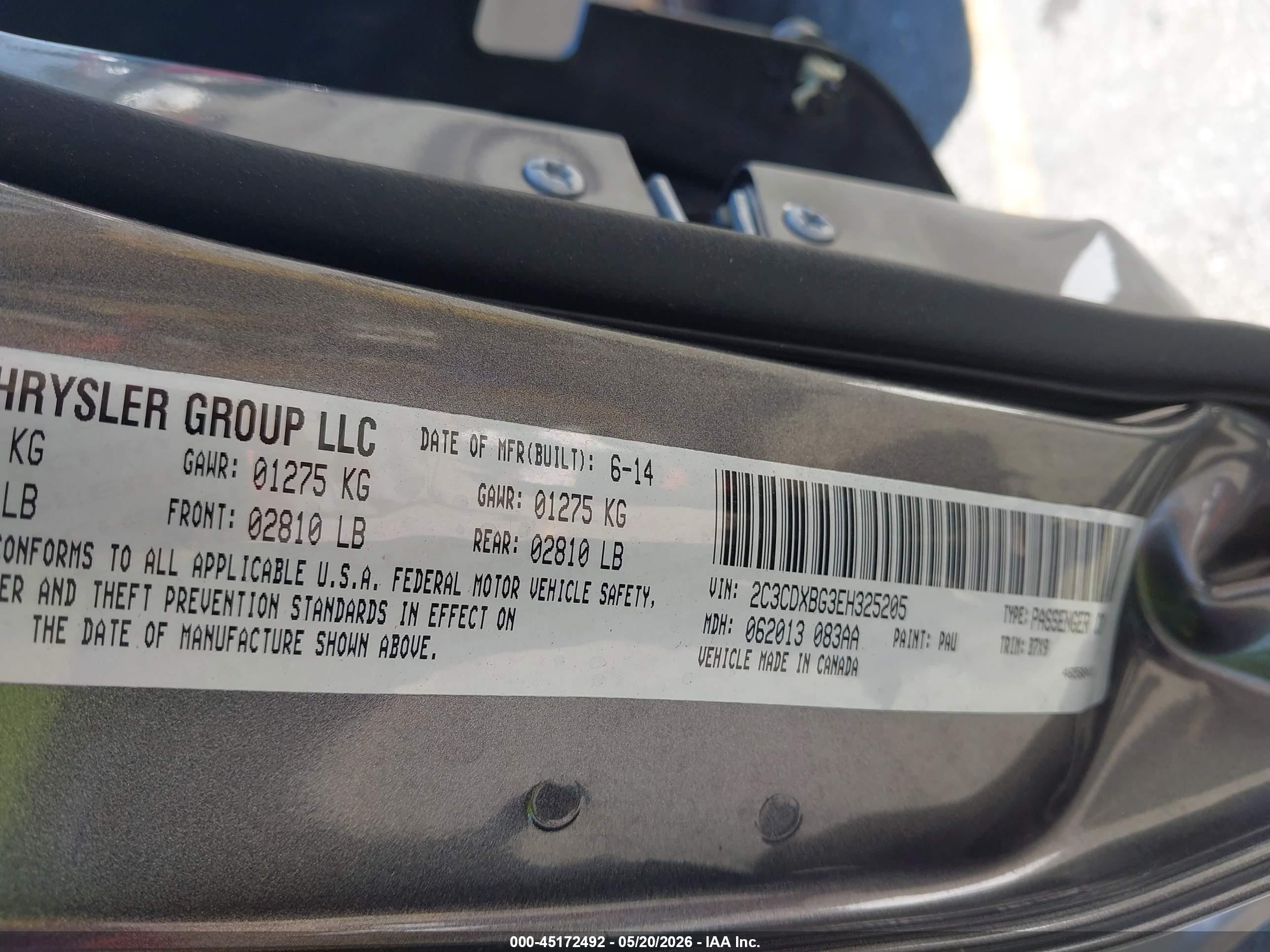 2014 Dodge Charger Se Серый vin: 2C3CDXBG3EH325205
