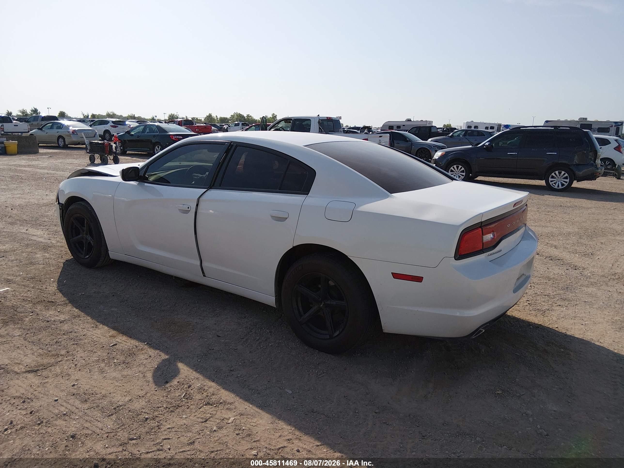 2014 Dodge Charger Se White vin: 2C3CDXBG3EH337869
