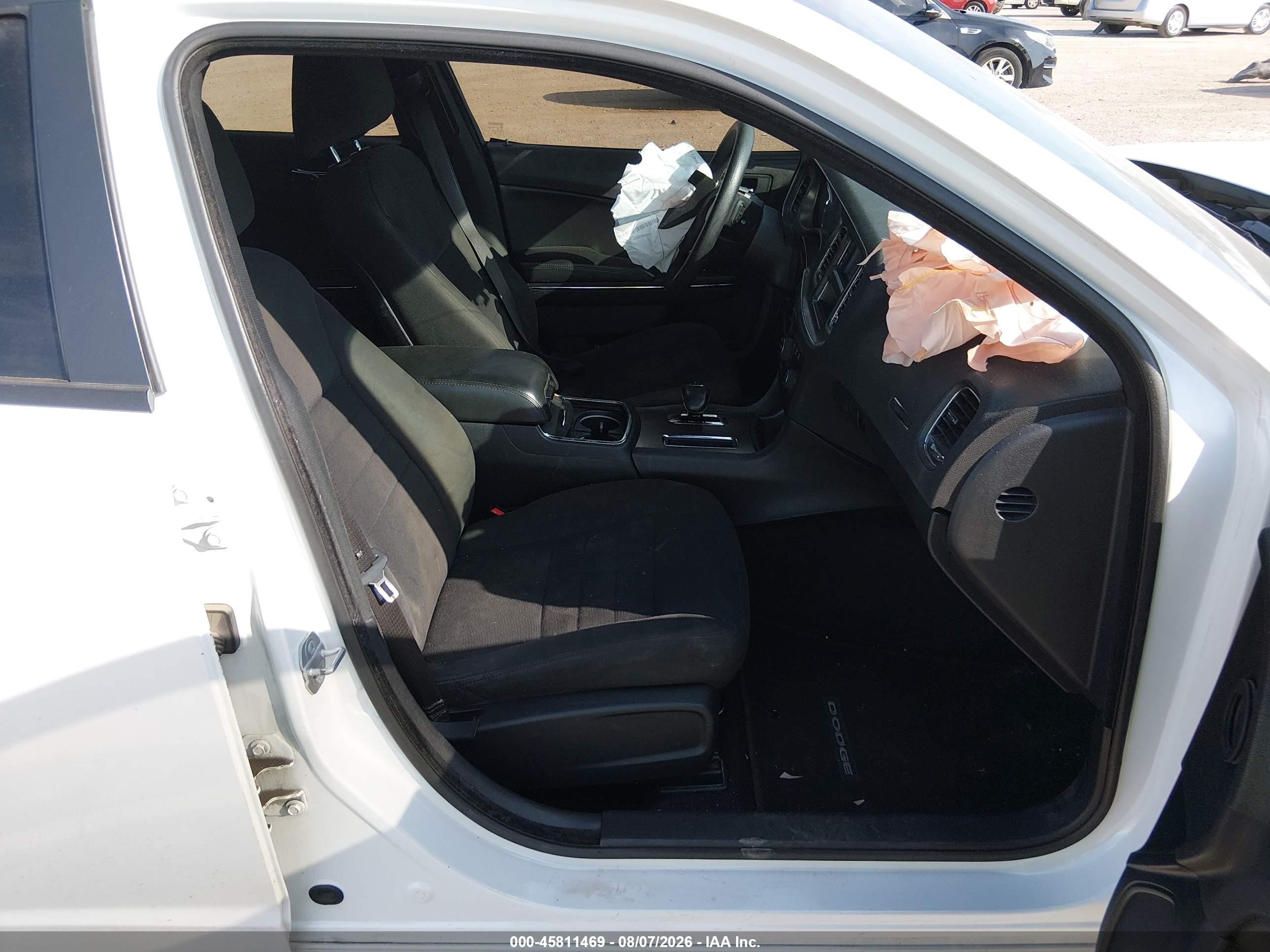 2014 Dodge Charger Se White vin: 2C3CDXBG3EH337869