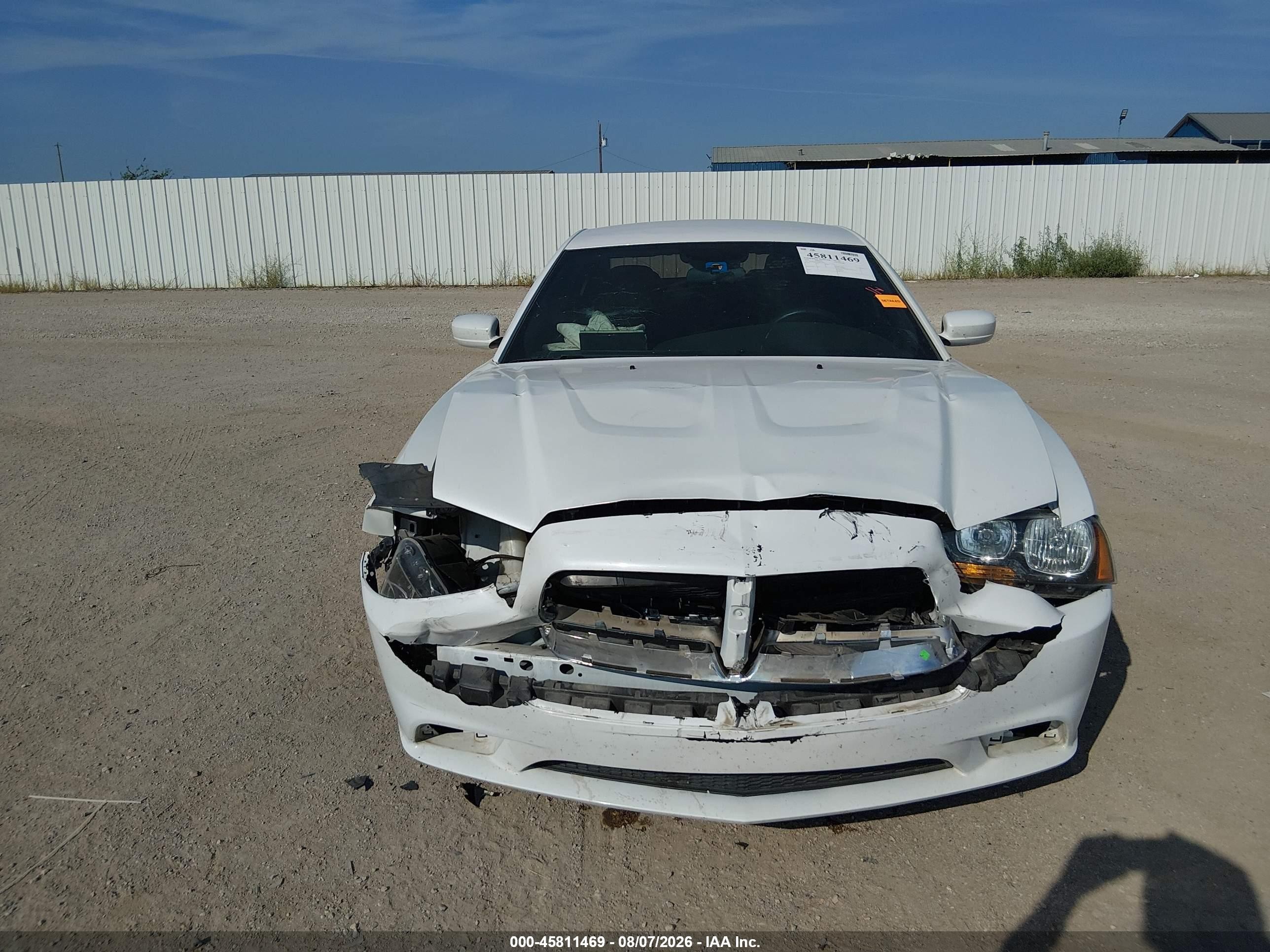 2014 Dodge Charger Se White vin: 2C3CDXBG3EH337869