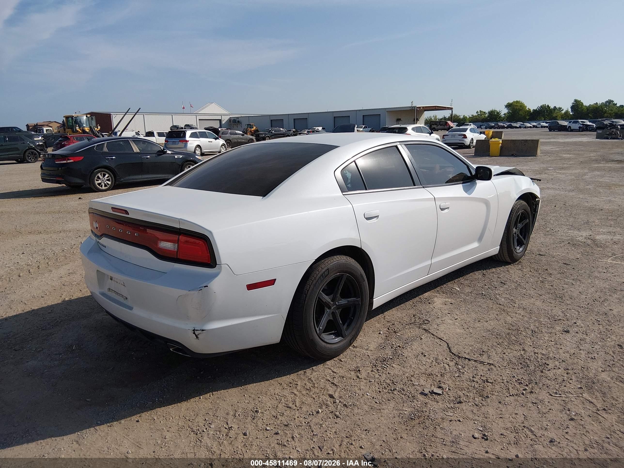 2014 Dodge Charger Se White vin: 2C3CDXBG3EH337869