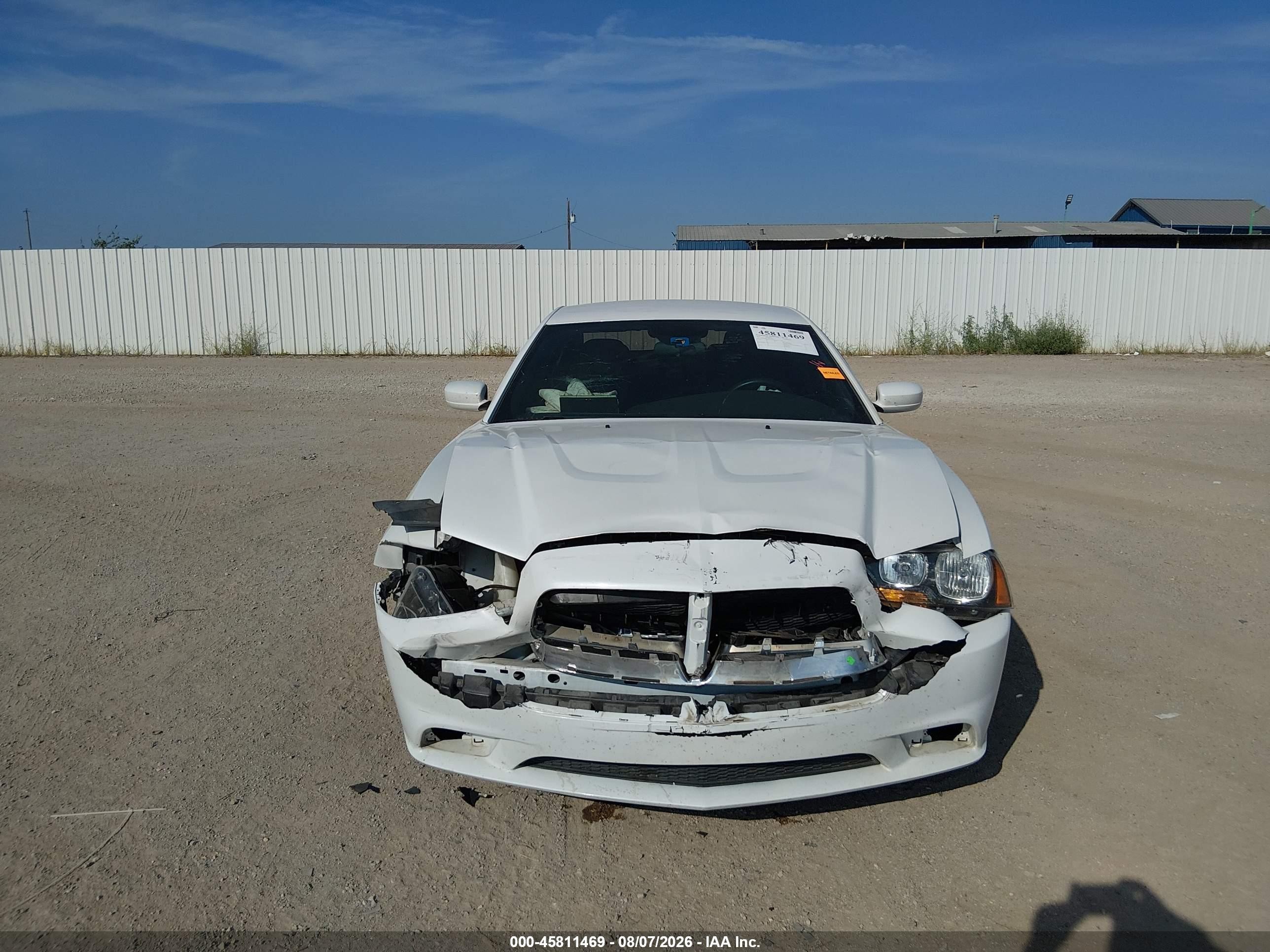 2014 Dodge Charger Se White vin: 2C3CDXBG3EH337869