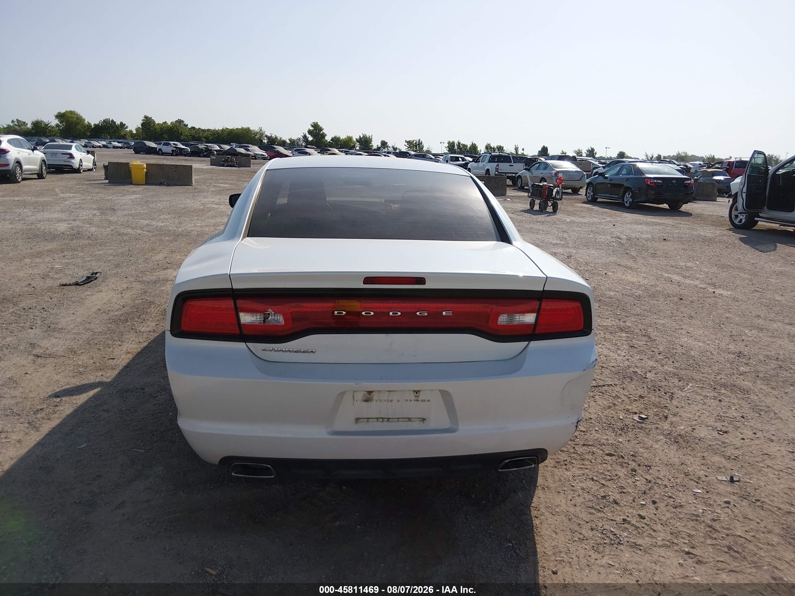 2014 Dodge Charger Se White vin: 2C3CDXBG3EH337869