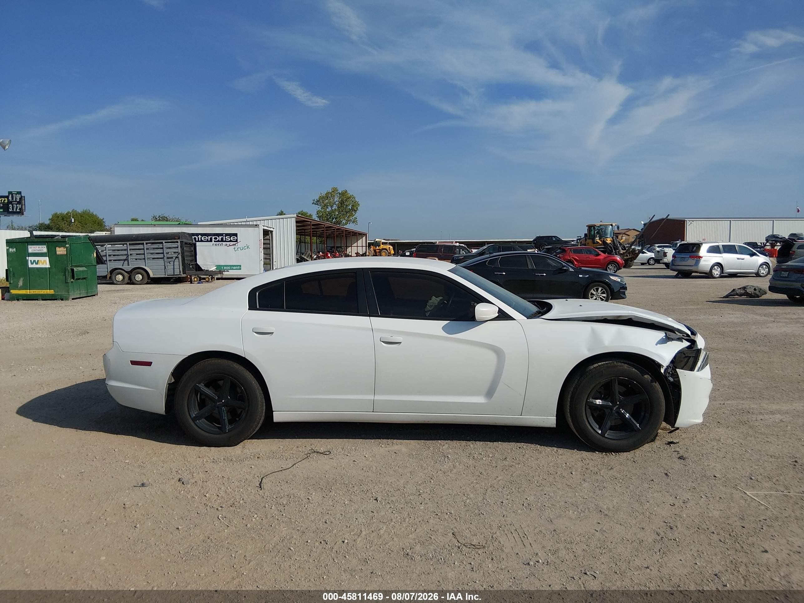 2014 Dodge Charger Se White vin: 2C3CDXBG3EH337869