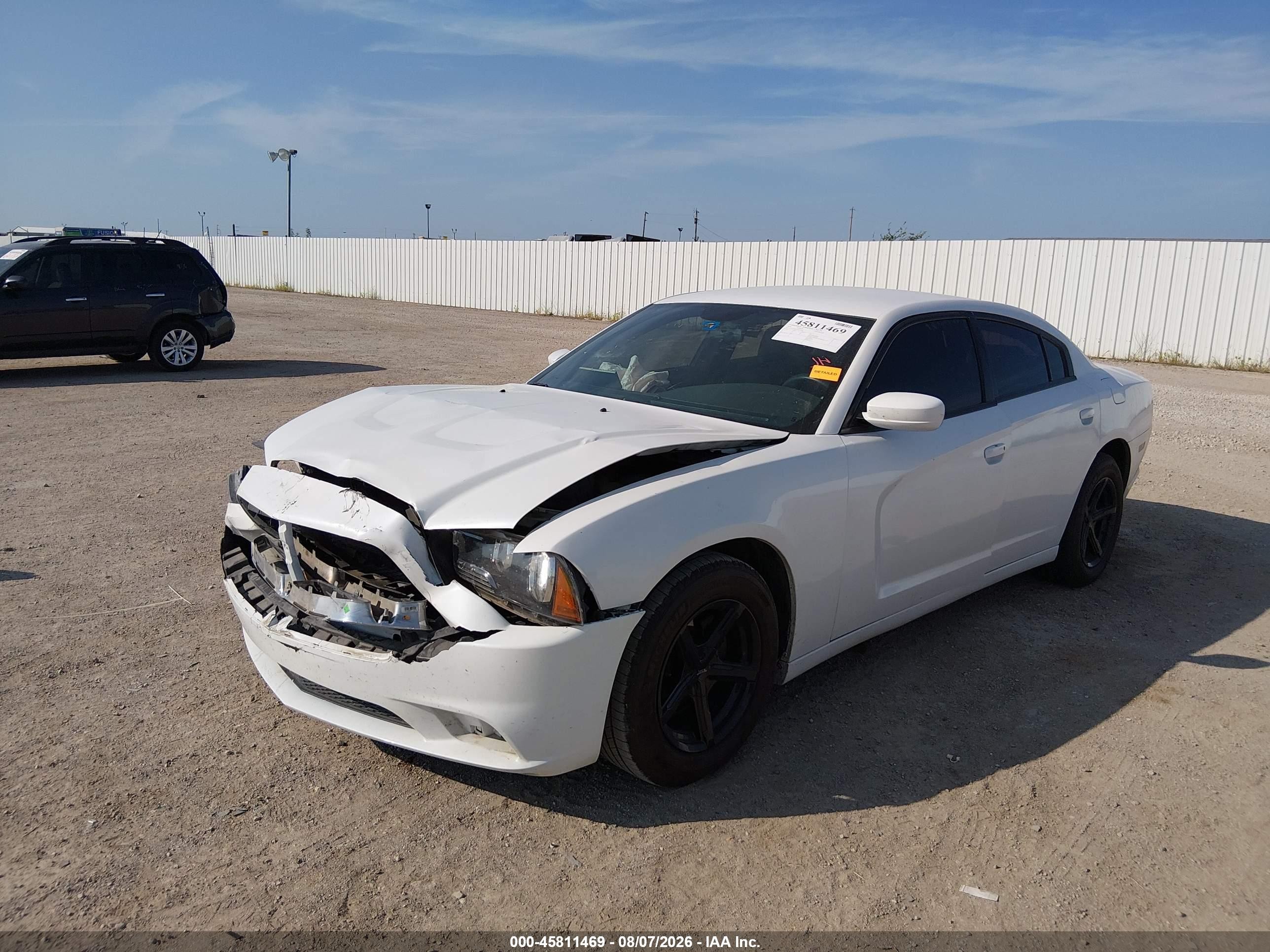 2014 Dodge Charger Se White vin: 2C3CDXBG3EH337869