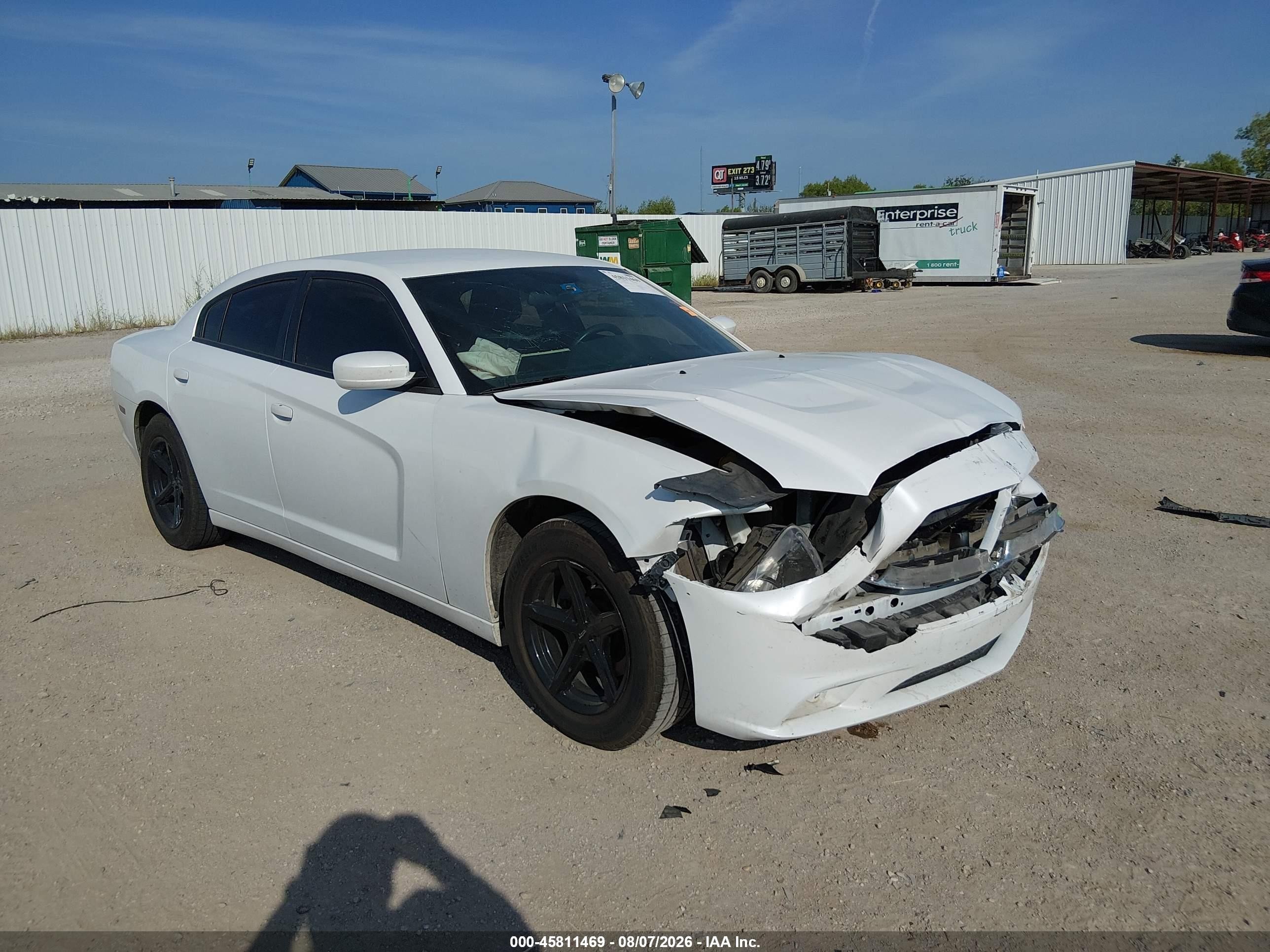 2014 Dodge Charger Se White vin: 2C3CDXBG3EH337869