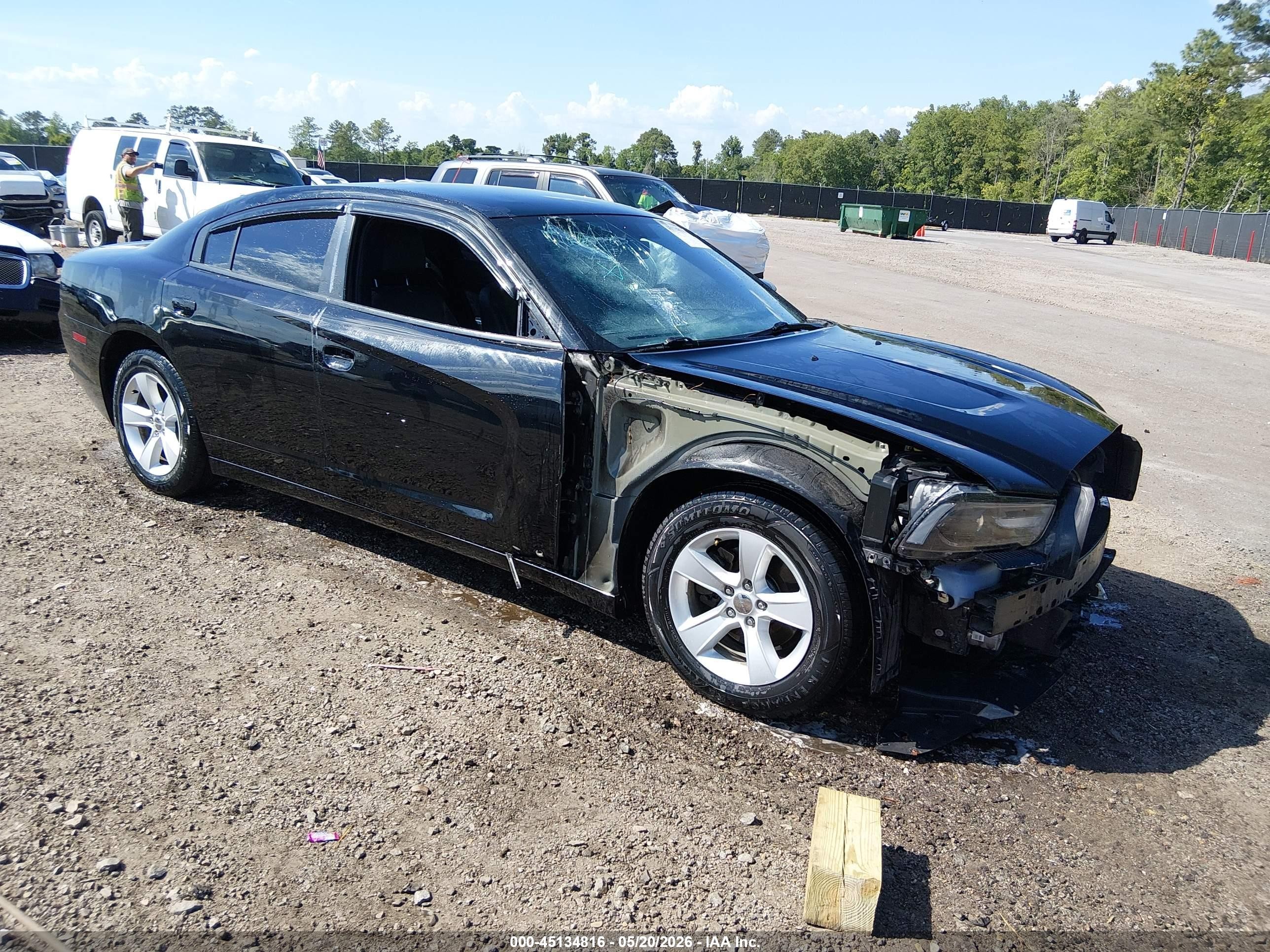2014 Dodge Charger Se Black vin: 2C3CDXBG3EH342733