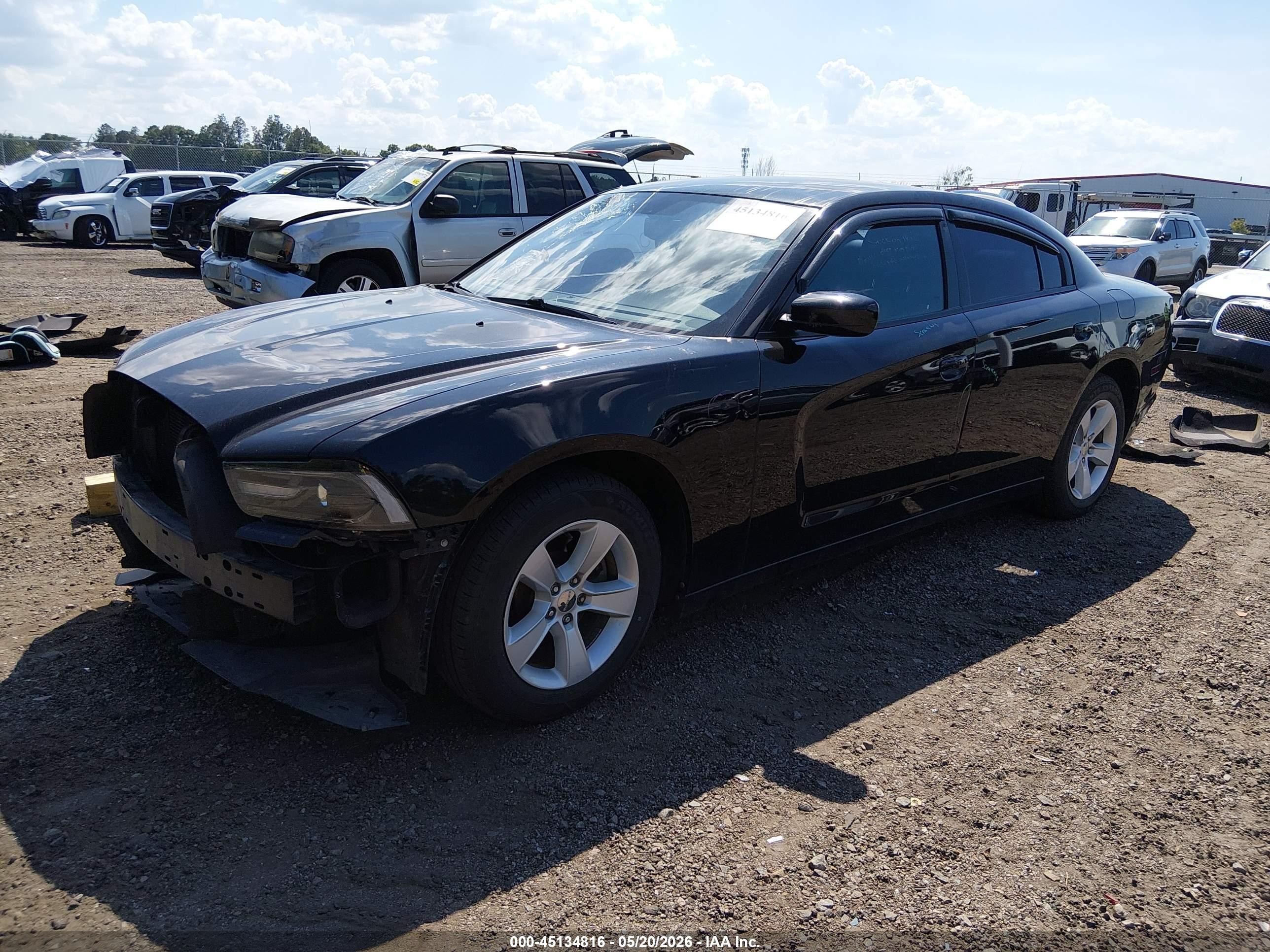 2014 Dodge Charger Se Black vin: 2C3CDXBG3EH342733