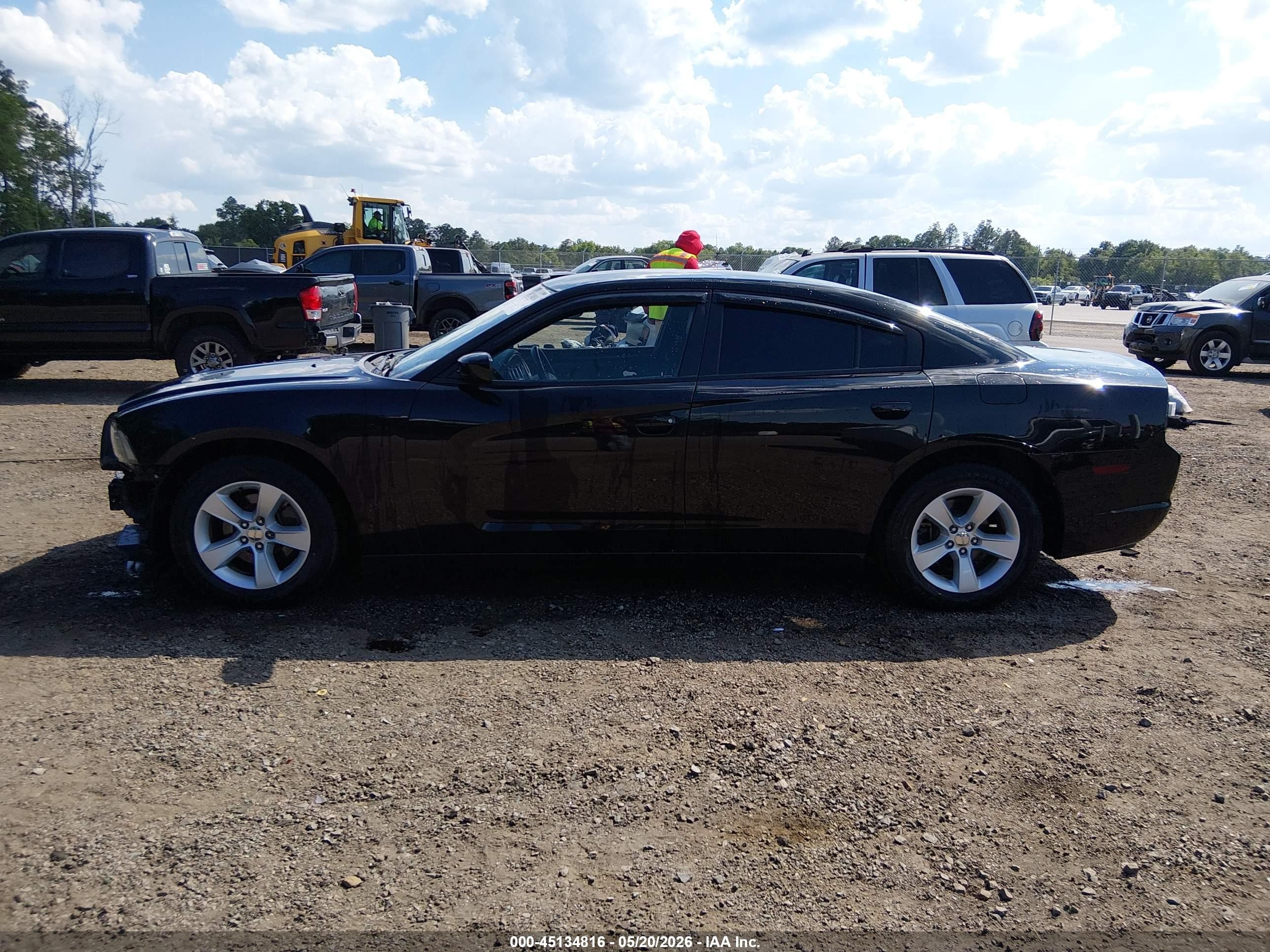 2014 Dodge Charger Se Black vin: 2C3CDXBG3EH342733
